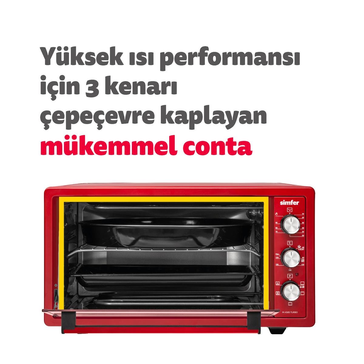 SIMFER M 4505 KIRMIZI TURBO ALBENI MINI FIRIN