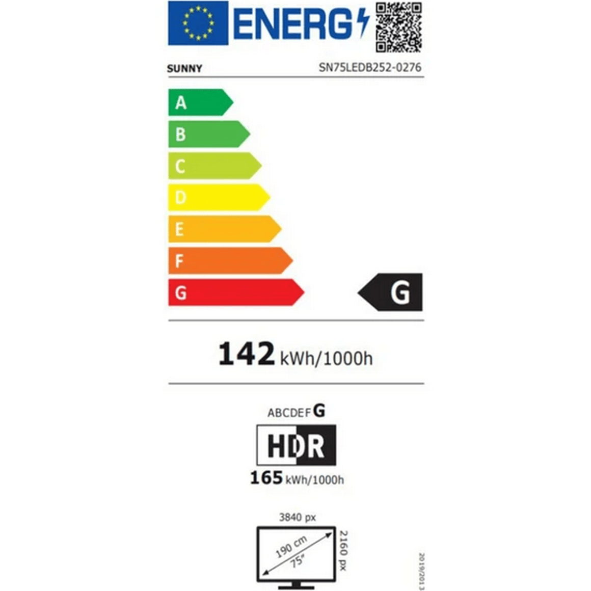 SUNNY SN75LEDB252-0276 75 INC 190 EKRAN UHD WEBOS SMART LED TV