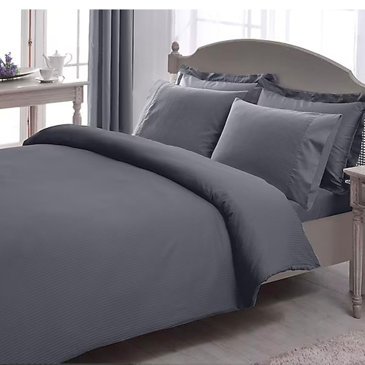 TAÇ PREMIUM BASIC ANTRASİT ÇİFT KİŞİLİK NEVRESİM TAKIMI