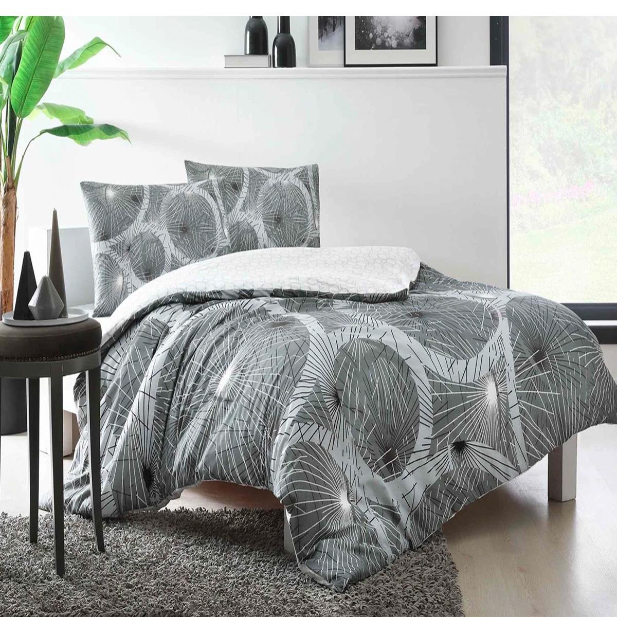 TAÇ SPARKLE RF ÇİFT KİŞİLİK NEVRESİM TAKIMI GRİ