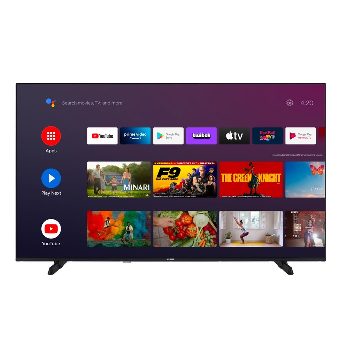 VESTEL 55UA9740 55 INC 140 EKRAN 4K ANDROID SMART LED TV