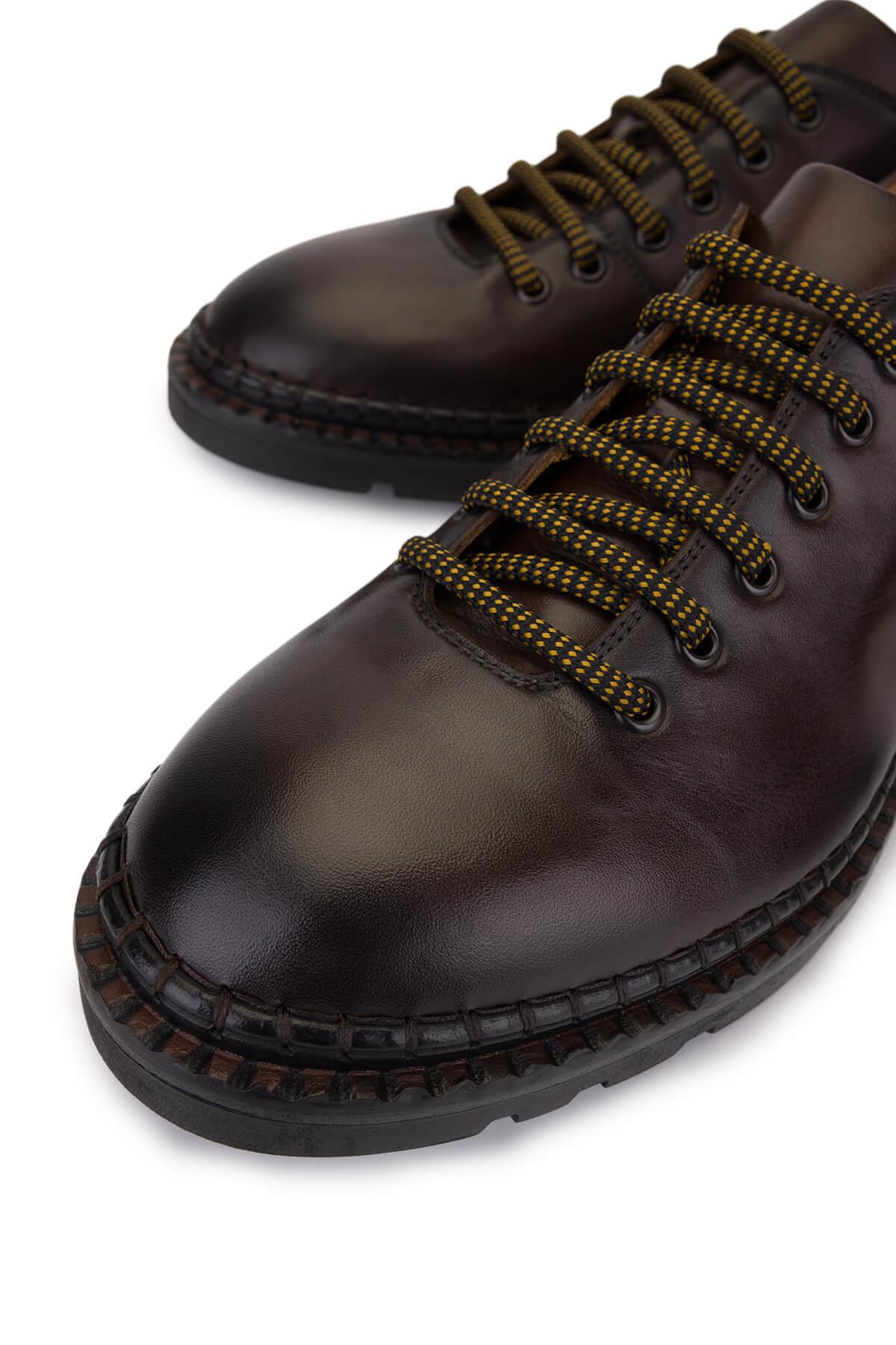 Alexander Hotto Erkek Hakiki Deri Kahverengi Klasik Ayakkabı