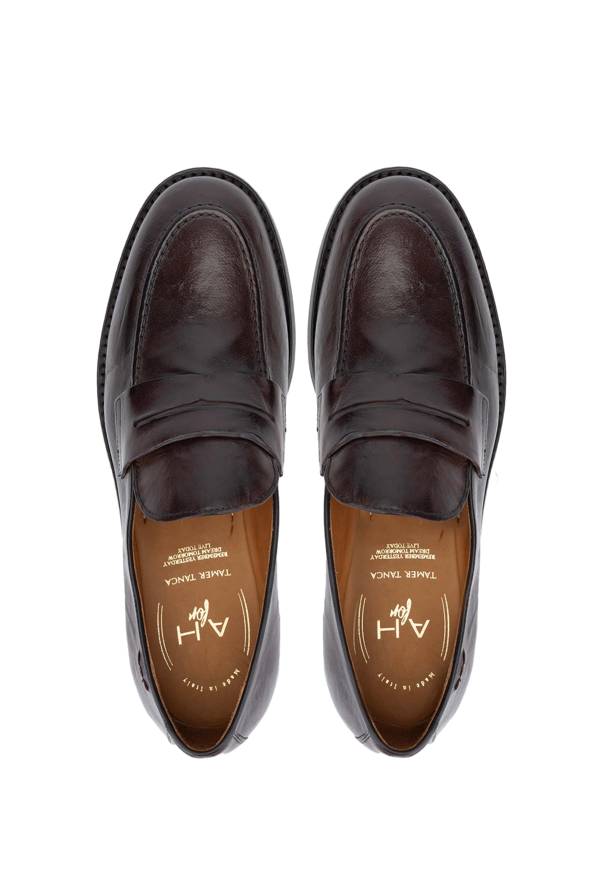 Alexander Hotto Erkek Hakiki Deri Kahverengi Klasik Ayakkabı