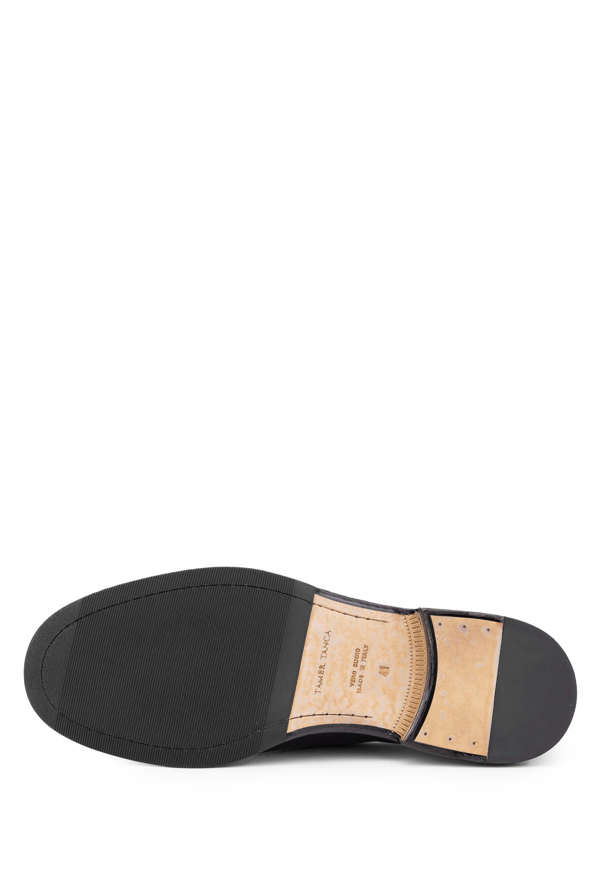 Alexander Hotto Erkek Hakiki Deri Koyu Kahverengi Klasik Ayakkabı