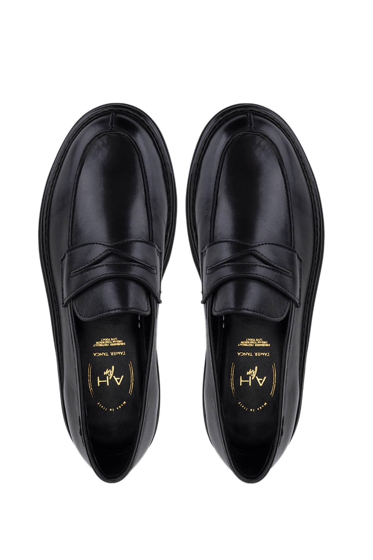 Alexander Hotto Kadın Hakiki Deri Siyah Klasik Ayakkabı