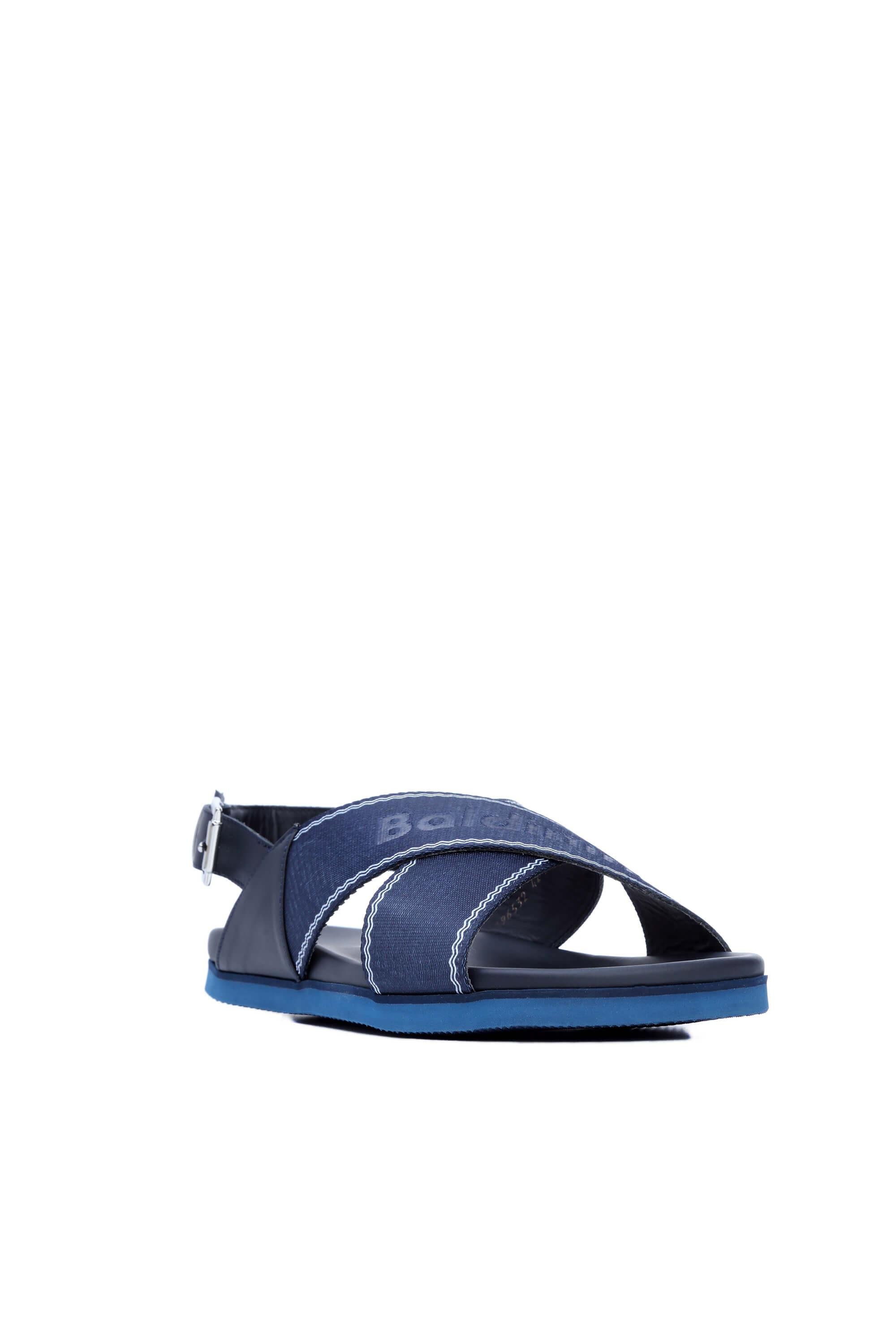 BALDININI Erkek Deri & Tekstil Lacivert Sandalet & Terlik