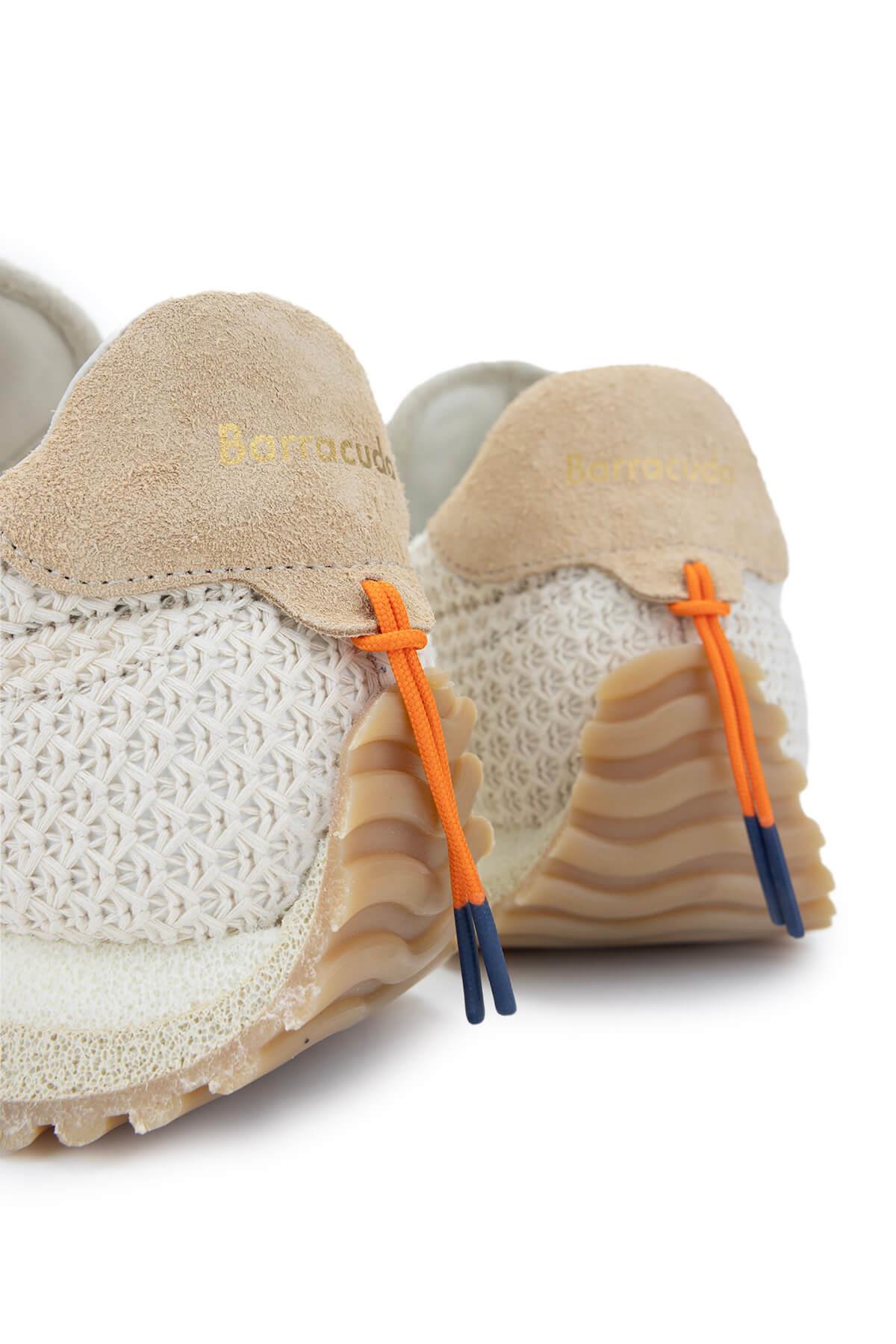 Barracuda Erkek Deri & Tekstil  Beyaz/Bej Sneakers & Spor Ayakkabı
