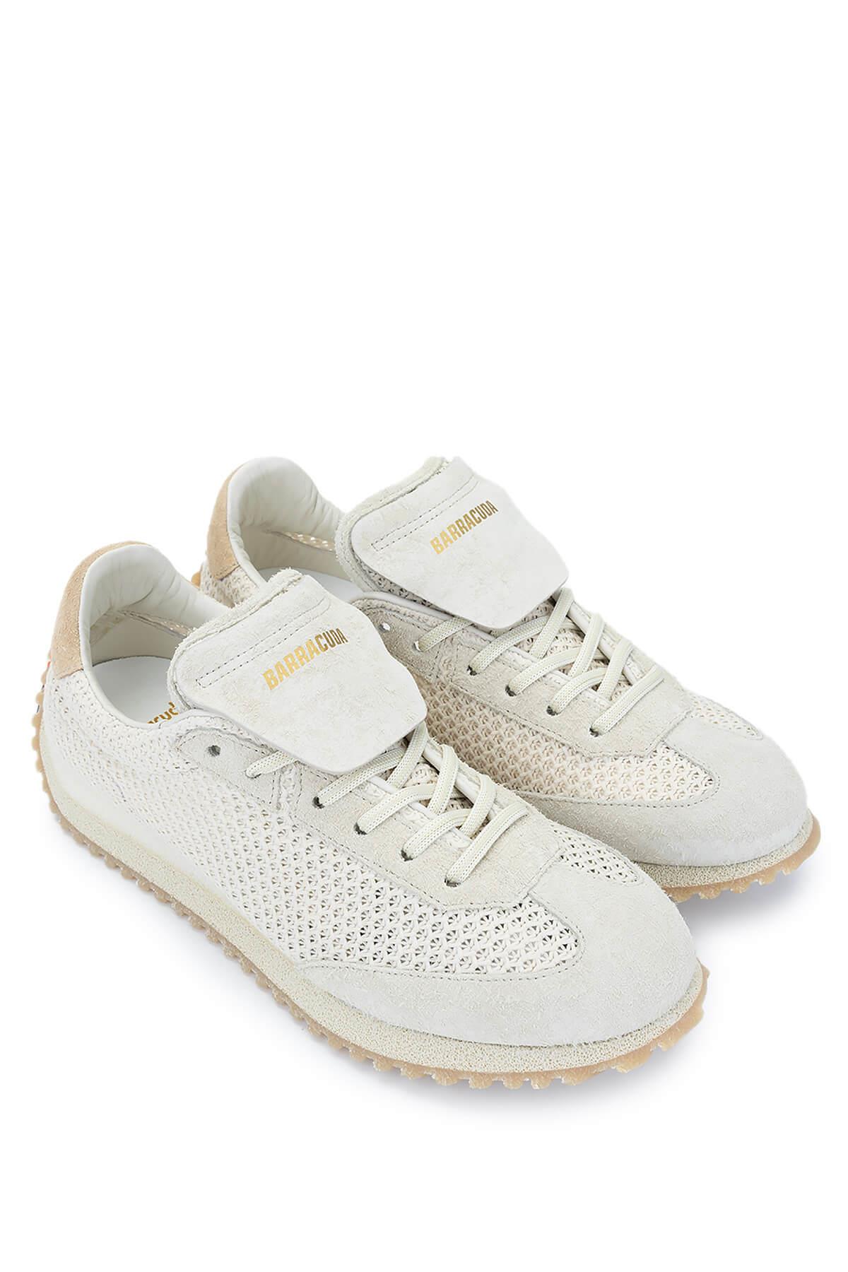 Barracuda Erkek Deri & Tekstil  Beyaz/Bej Sneakers & Spor Ayakkabı