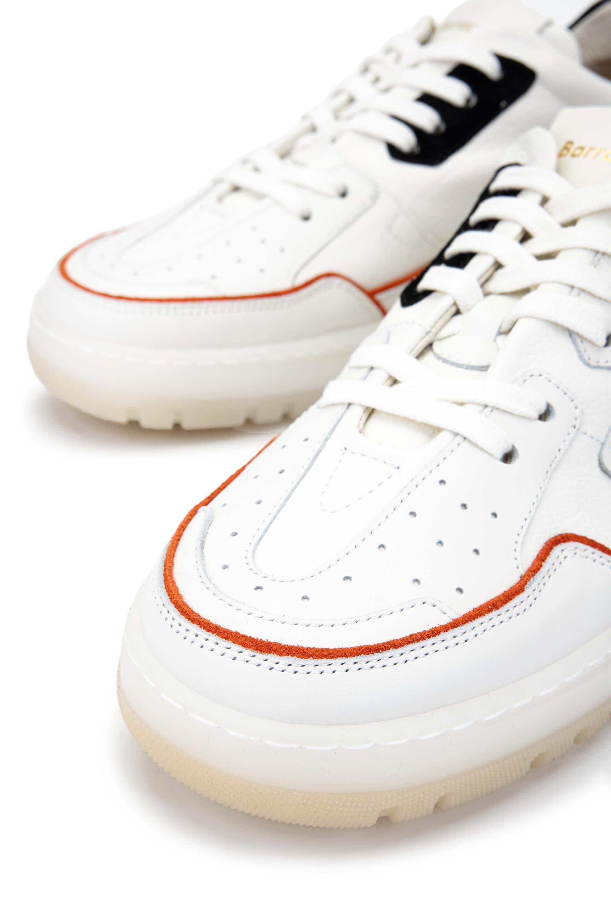 Barracuda Erkek Hakiki Deri Beyaz/Siyah Sneakers & Spor Ayakkabı