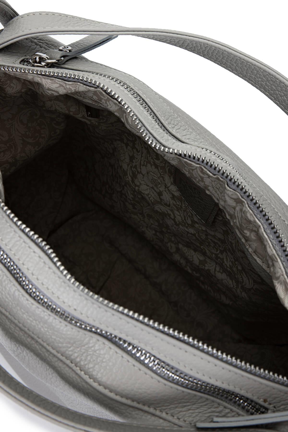 Bruno Rossi Bag Kadın Hakiki Deri Buz Beyazı Sırt & Omuz Çantası