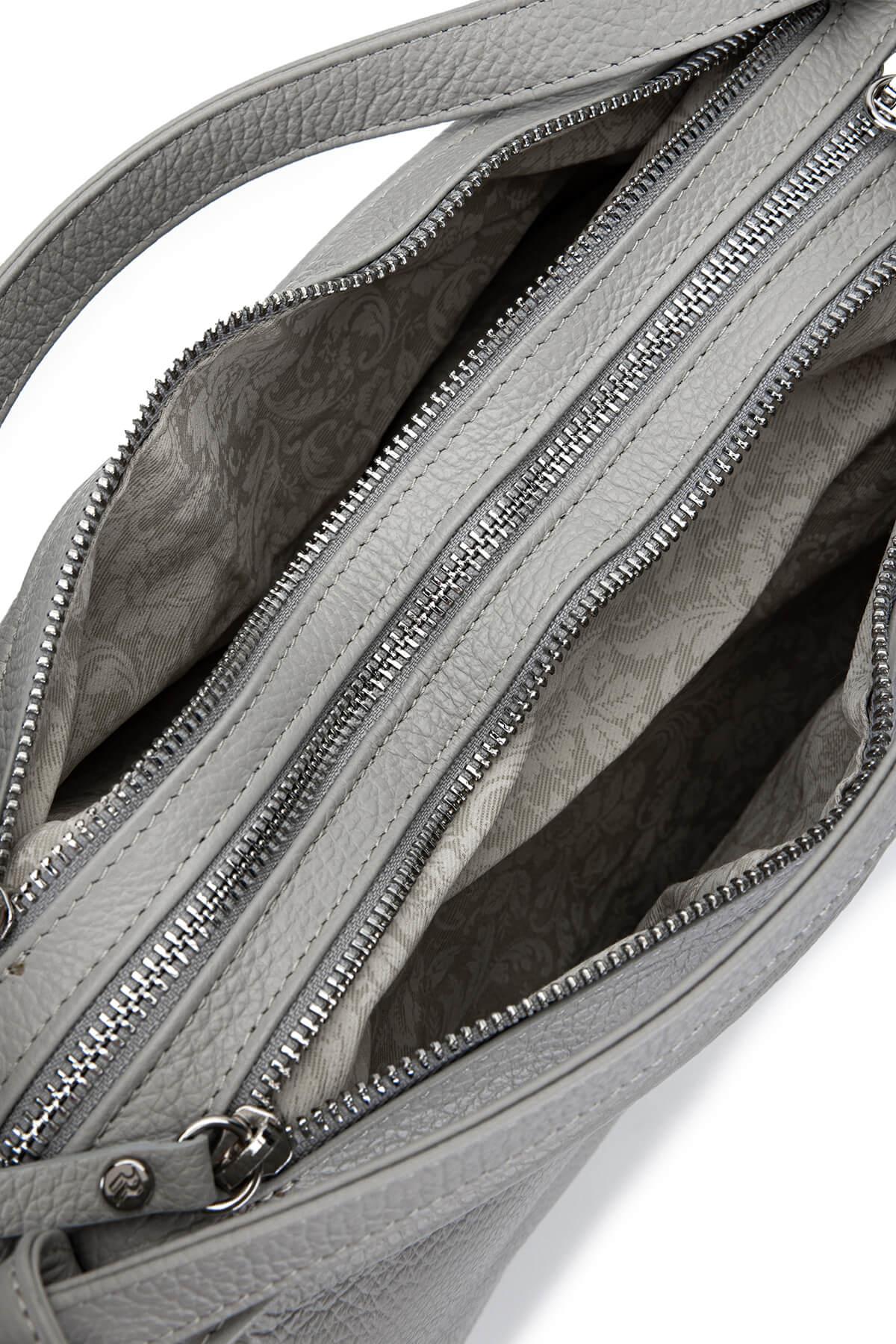 Bruno Rossi Bag Kadın Hakiki Deri Buz Beyazı Sırt & Omuz Çantası