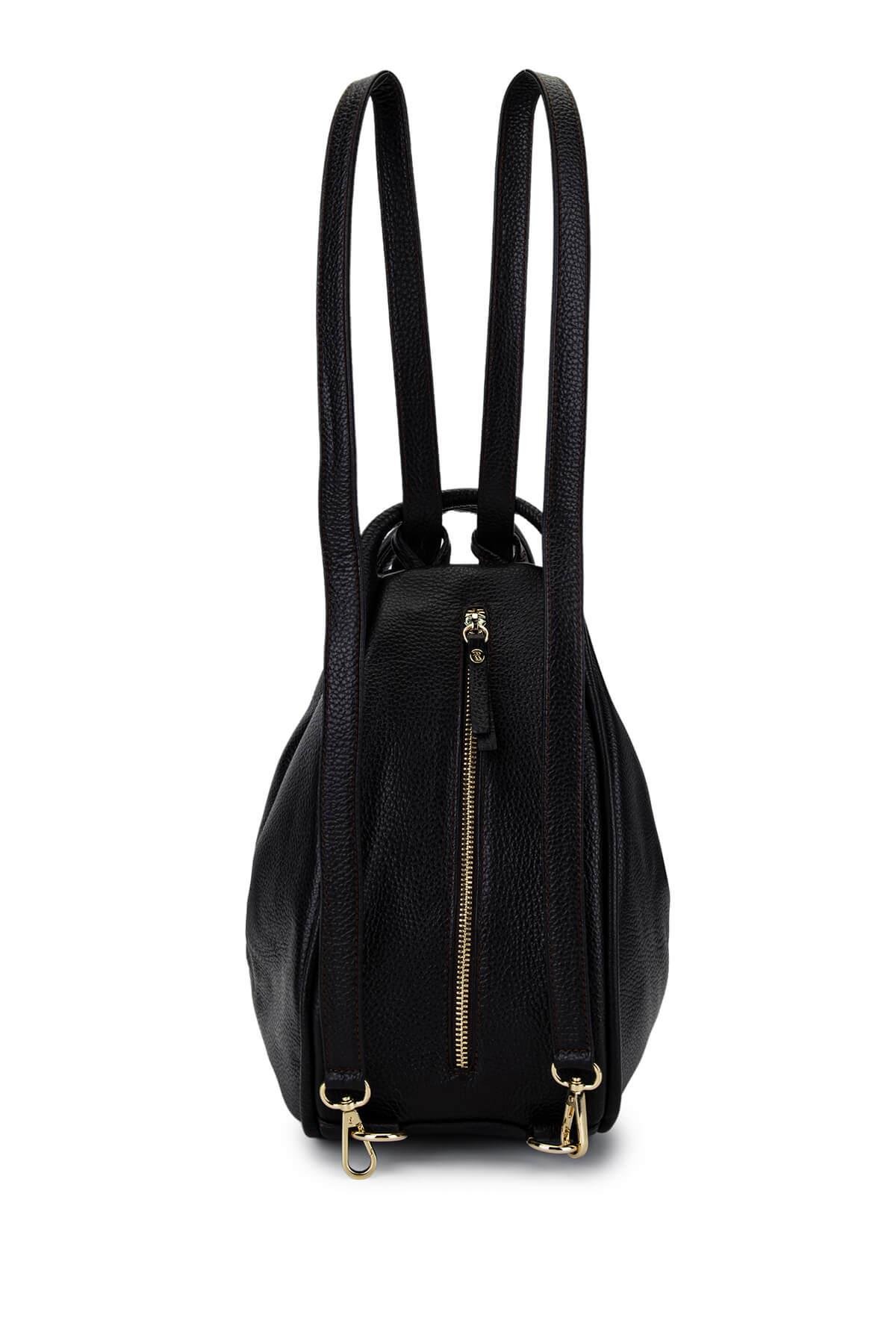 Bruno Rossi Bag Kadın Hakiki Deri Kahverengi Sırt & Omuz Çantası