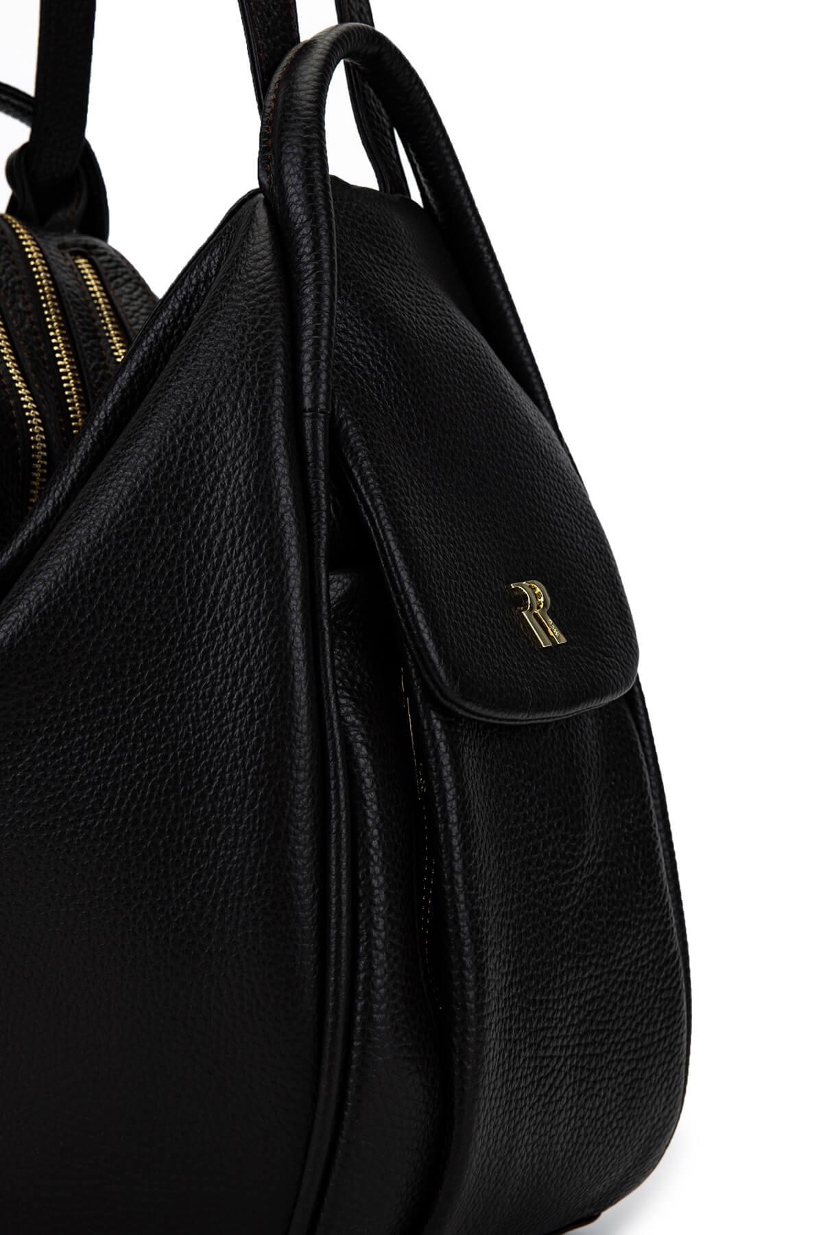 Bruno Rossi Bag Kadın Hakiki Deri Kahverengi Sırt & Omuz Çantası