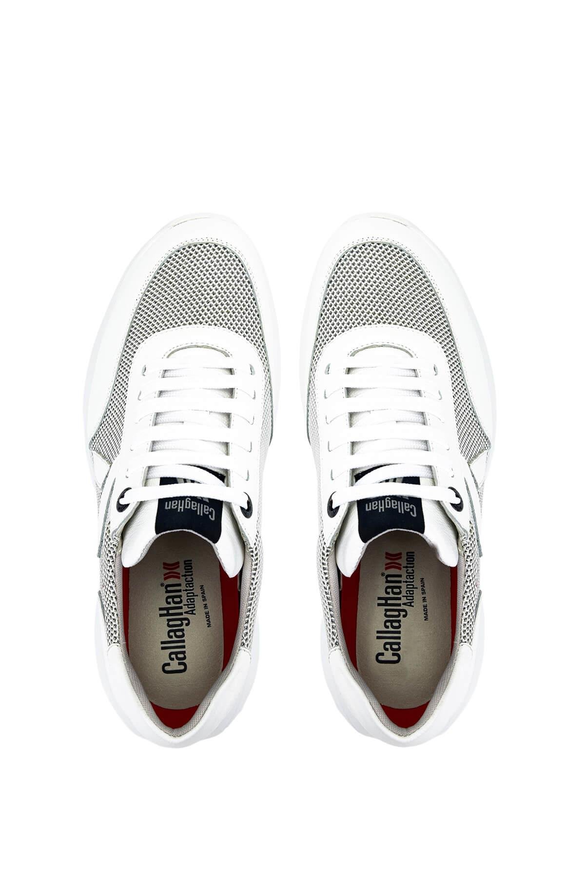 CALLAGHAN Erkek Deri & Tekstil Beyaz Sneakers & Spor Ayakkabı