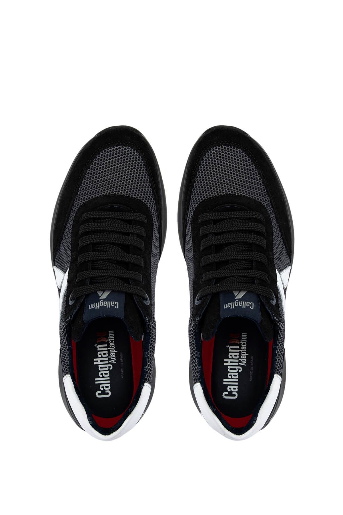 CALLAGHAN Erkek Deri & Tekstil Siyah Sneakers & Spor Ayakkabı