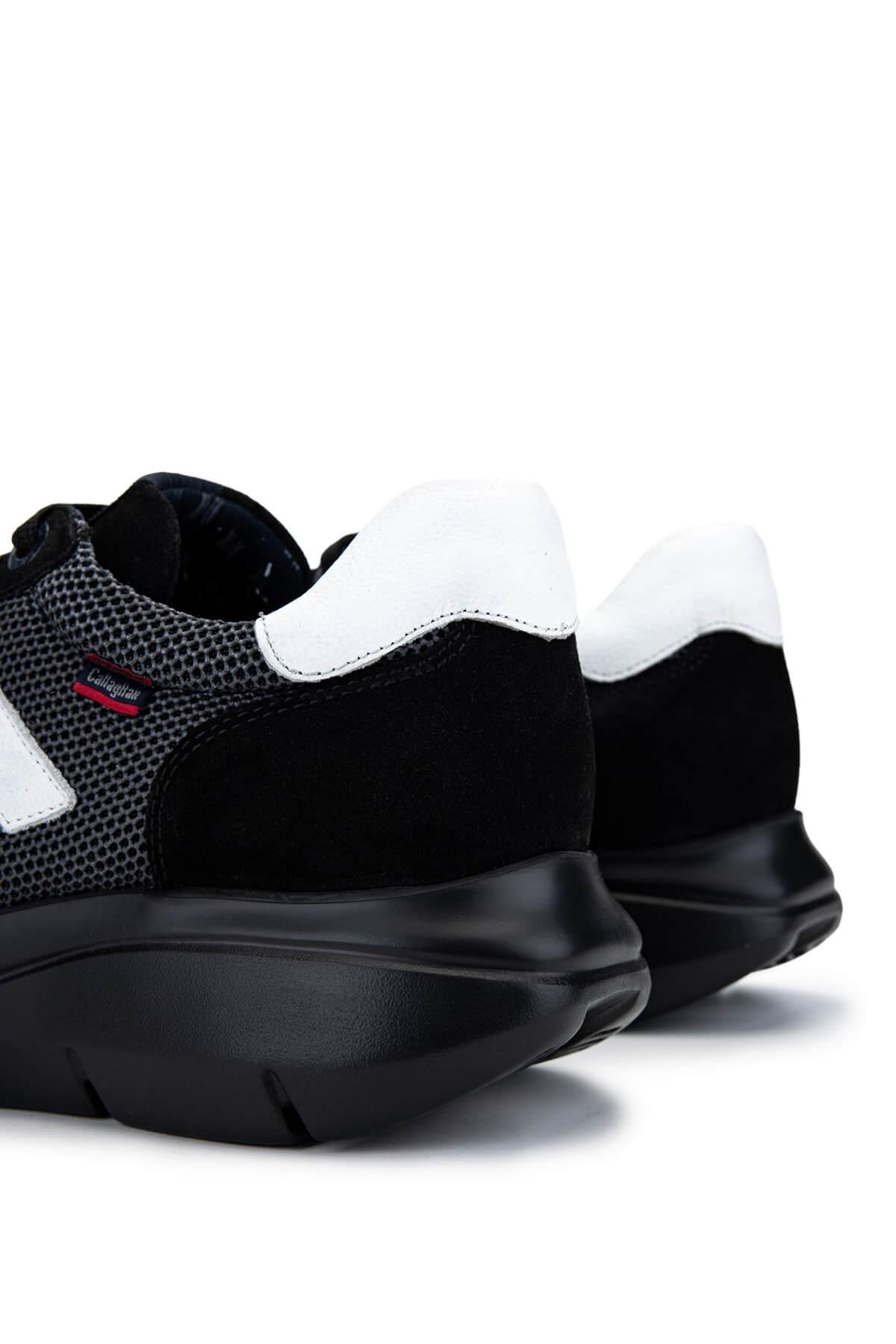CALLAGHAN Erkek Deri & Tekstil Siyah Sneakers & Spor Ayakkabı