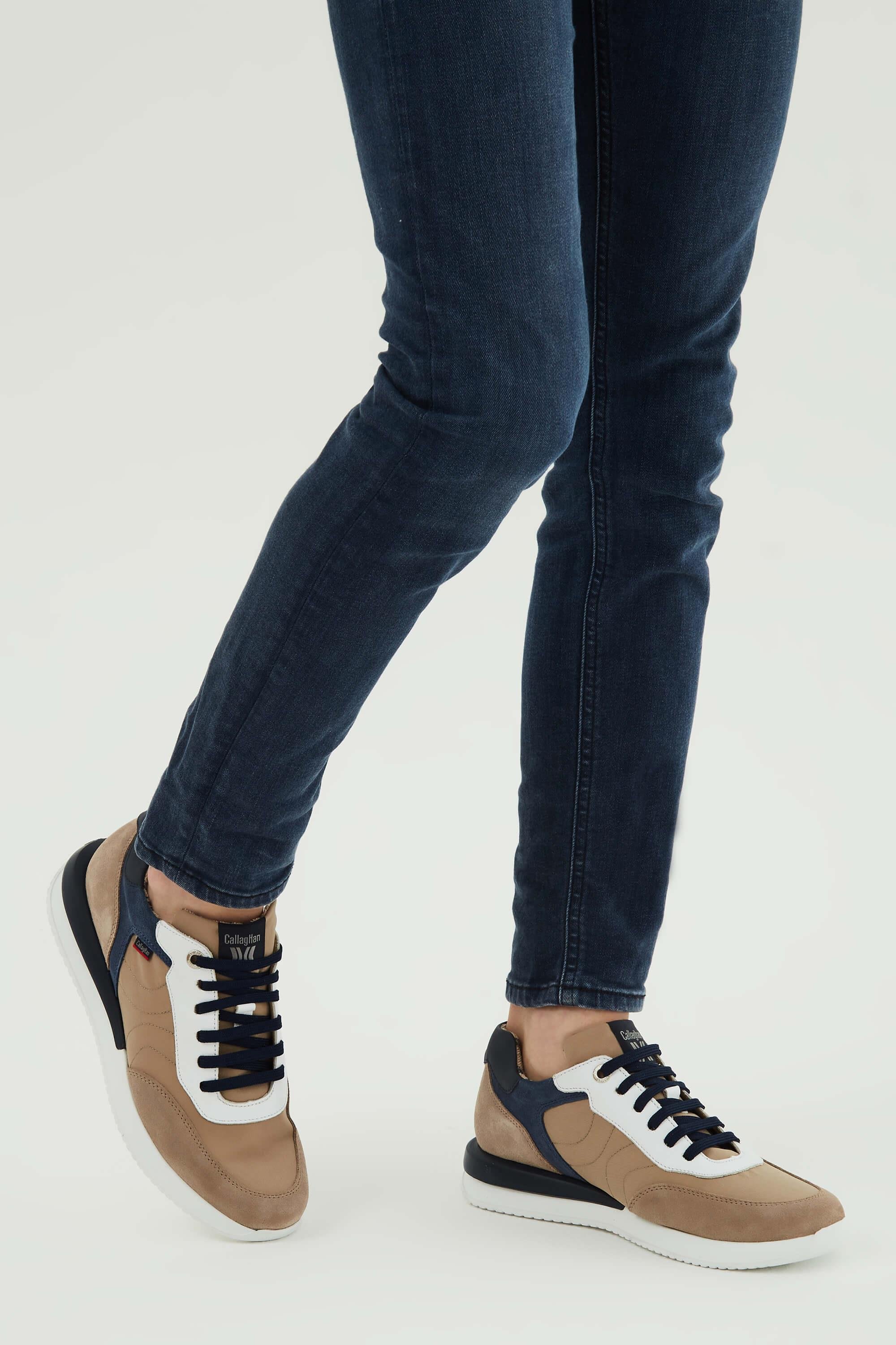 CALLAGHAN Erkek Hakiki Deri Bej Sneakers & Spor Ayakkabı