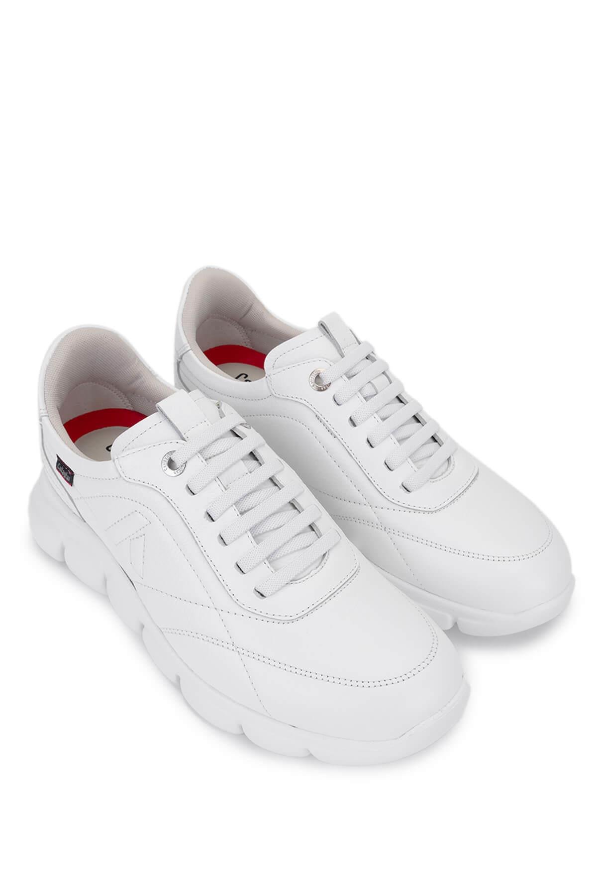 Callaghan Erkek Hakiki Deri Beyaz Sneakers & Spor Ayakkabı