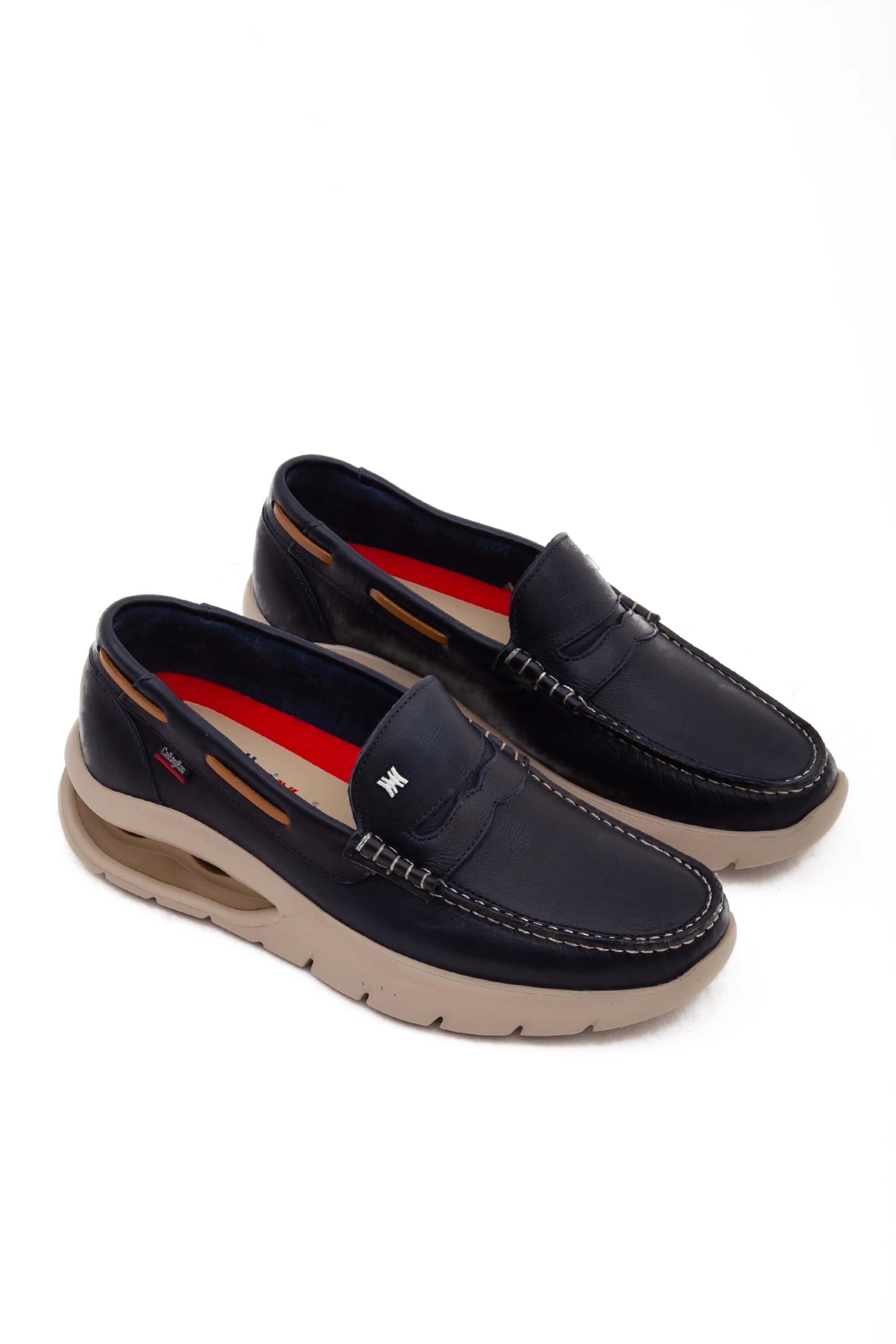 CALLAGHAN Erkek Hakiki Deri Mavi Casual Ayakkabı