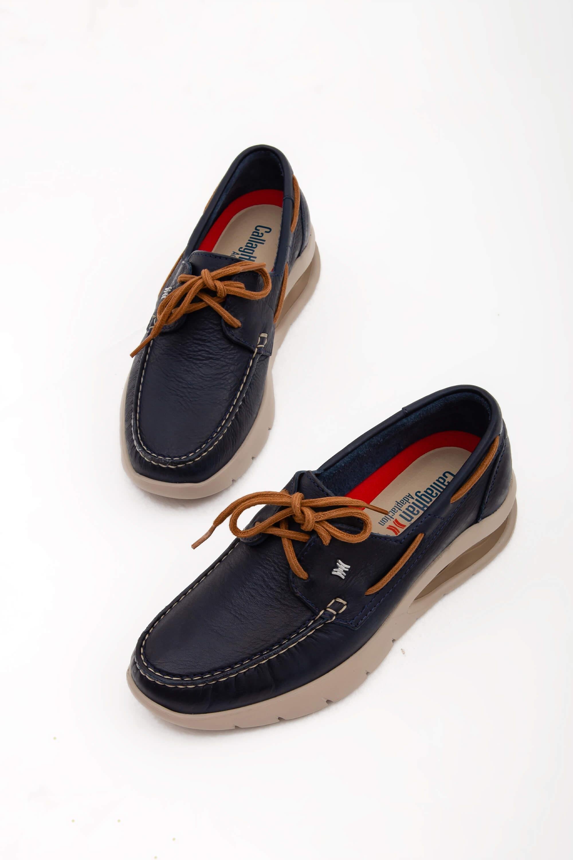 CALLAGHAN Erkek Hakiki Deri Mavi Casual Ayakkabı