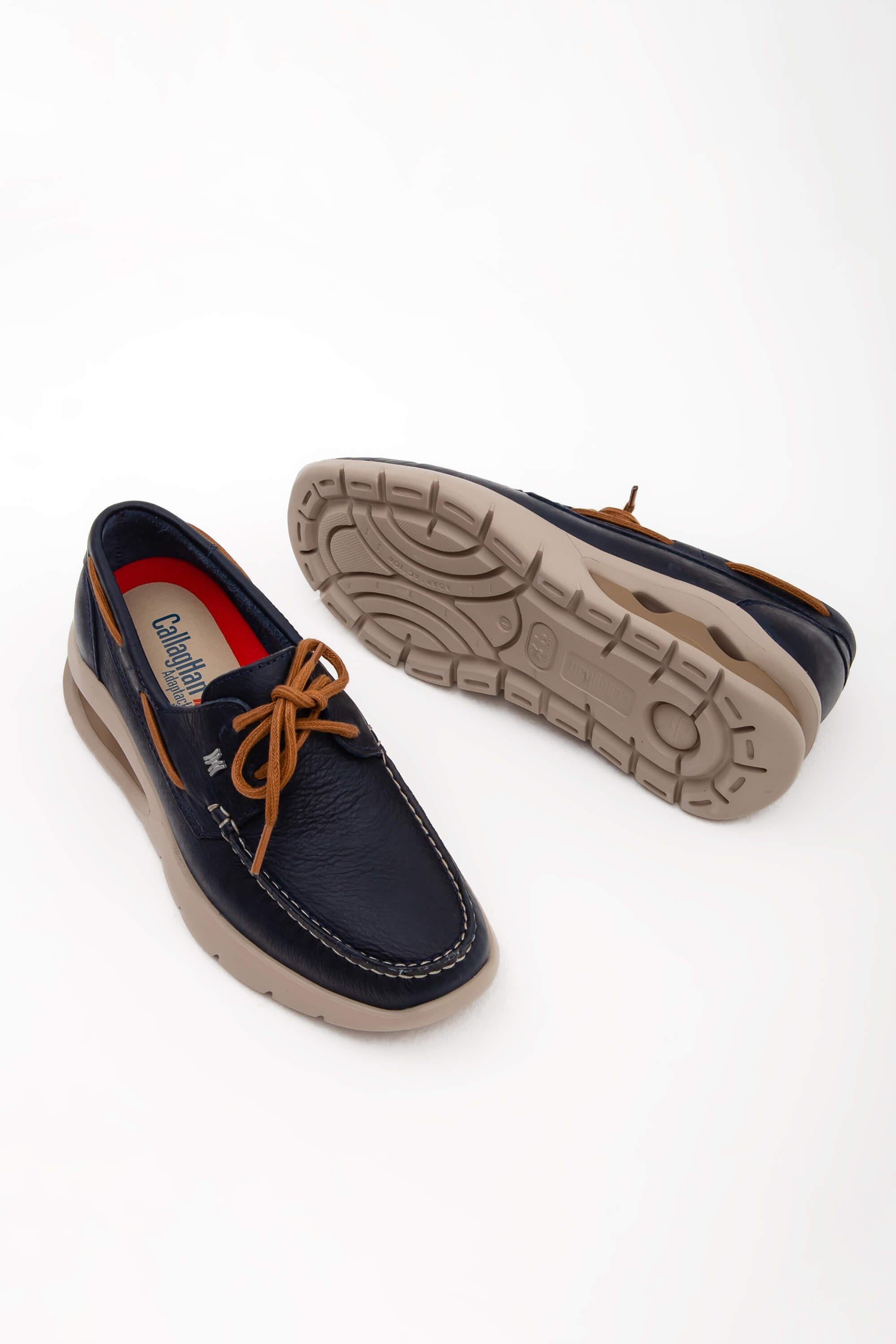 CALLAGHAN Erkek Hakiki Deri Mavi Casual Ayakkabı