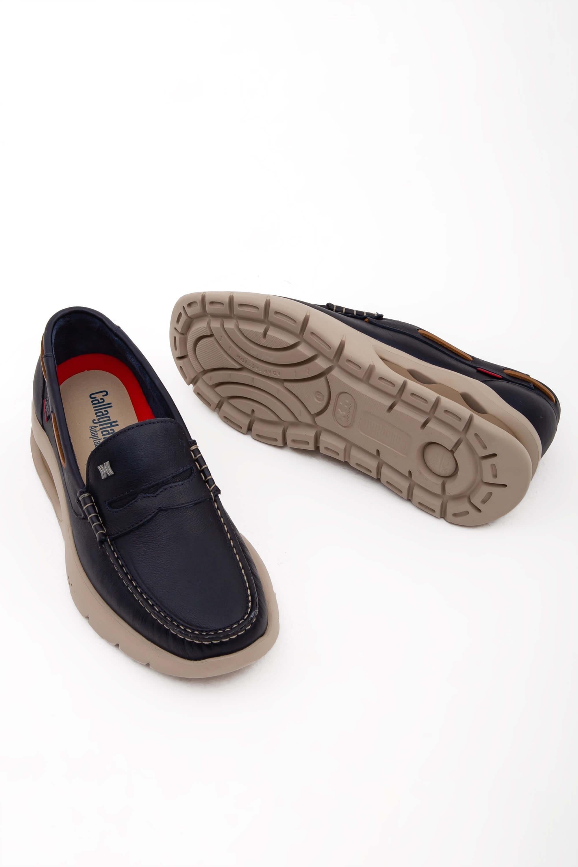 CALLAGHAN Erkek Hakiki Deri Mavi Casual Ayakkabı