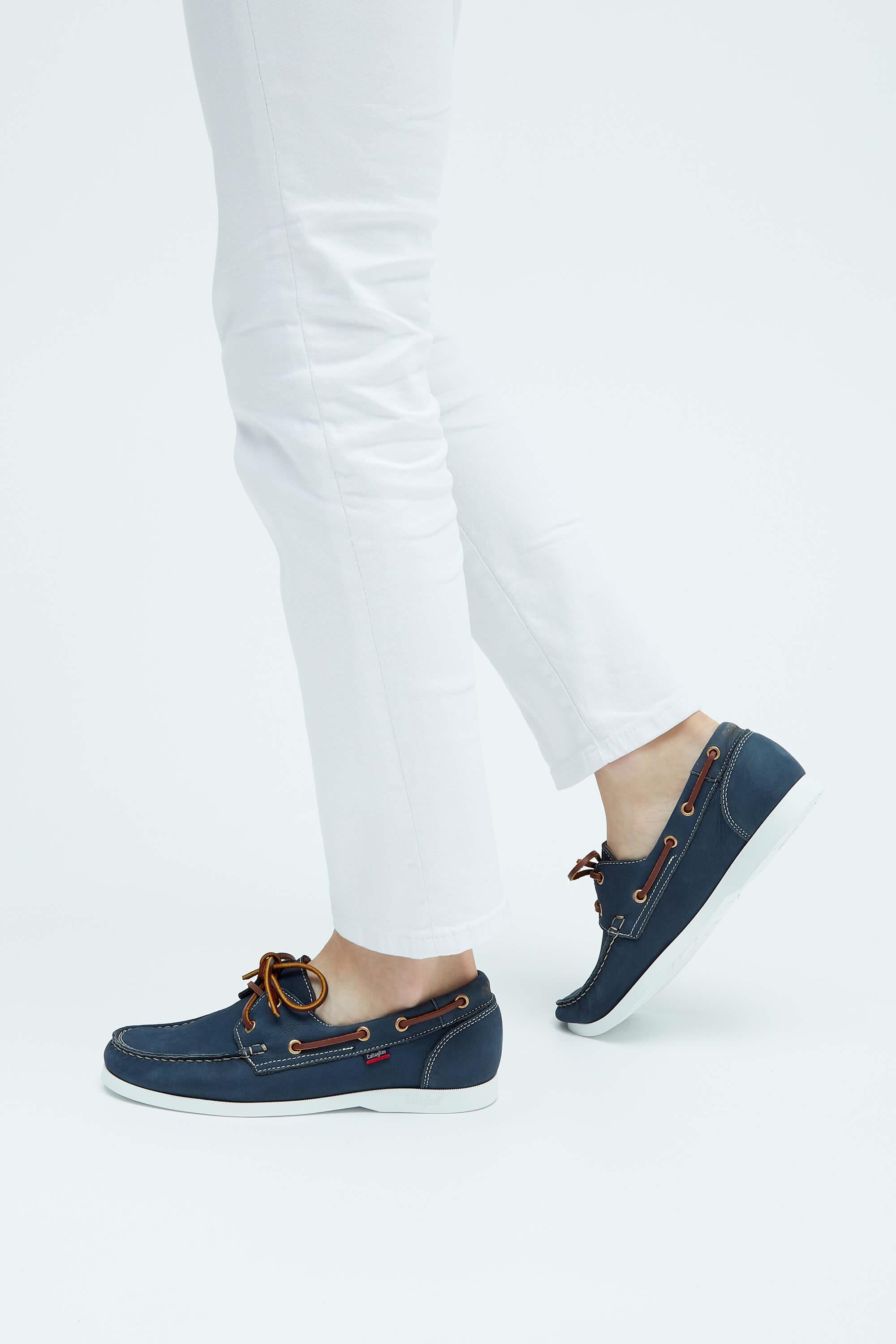 CALLAGHAN Erkek Hakiki Deri Mavi Loafer Ayakkabı