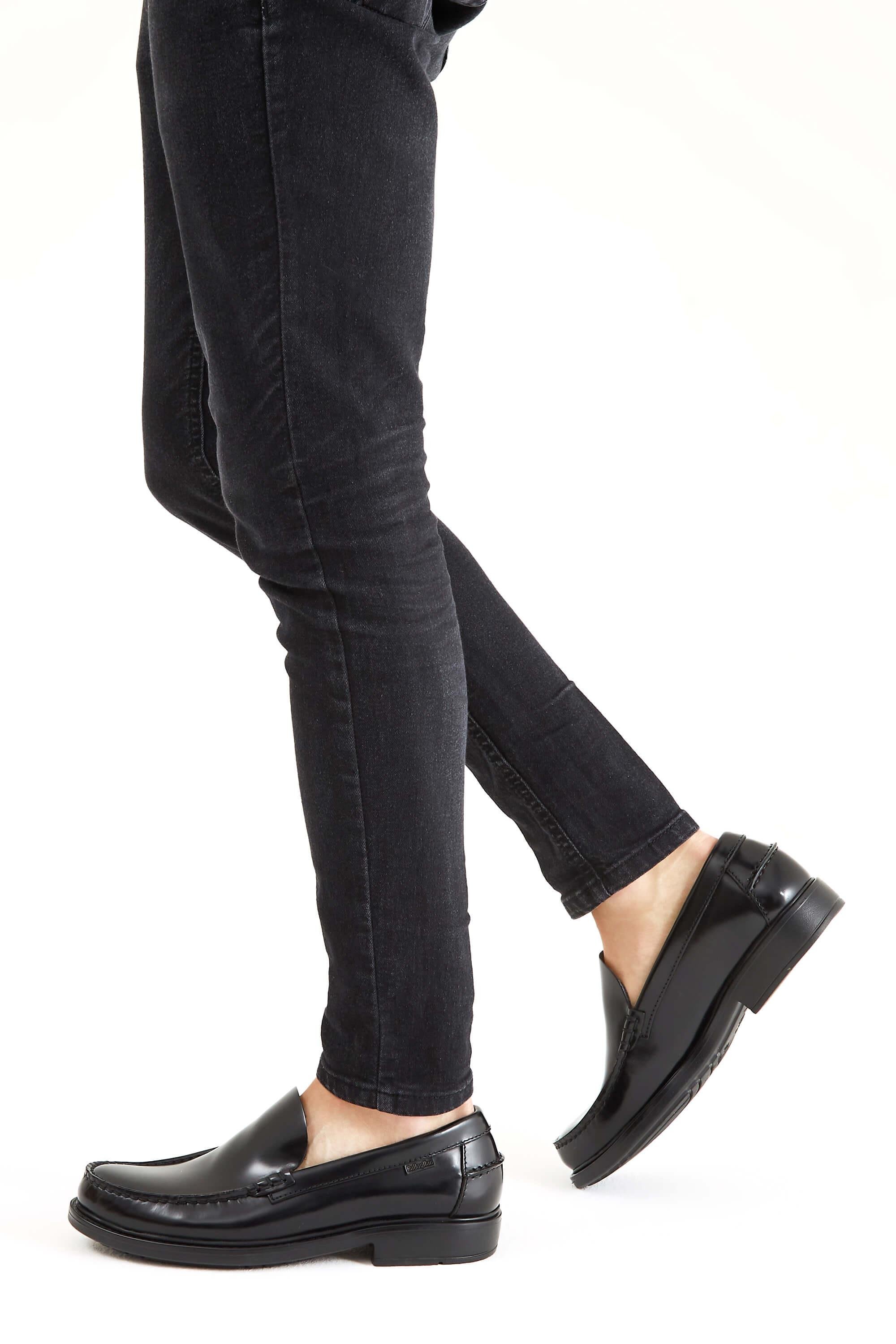 CALLAGHAN Erkek Hakiki Deri Siyah Açma Casual Ayakkabı