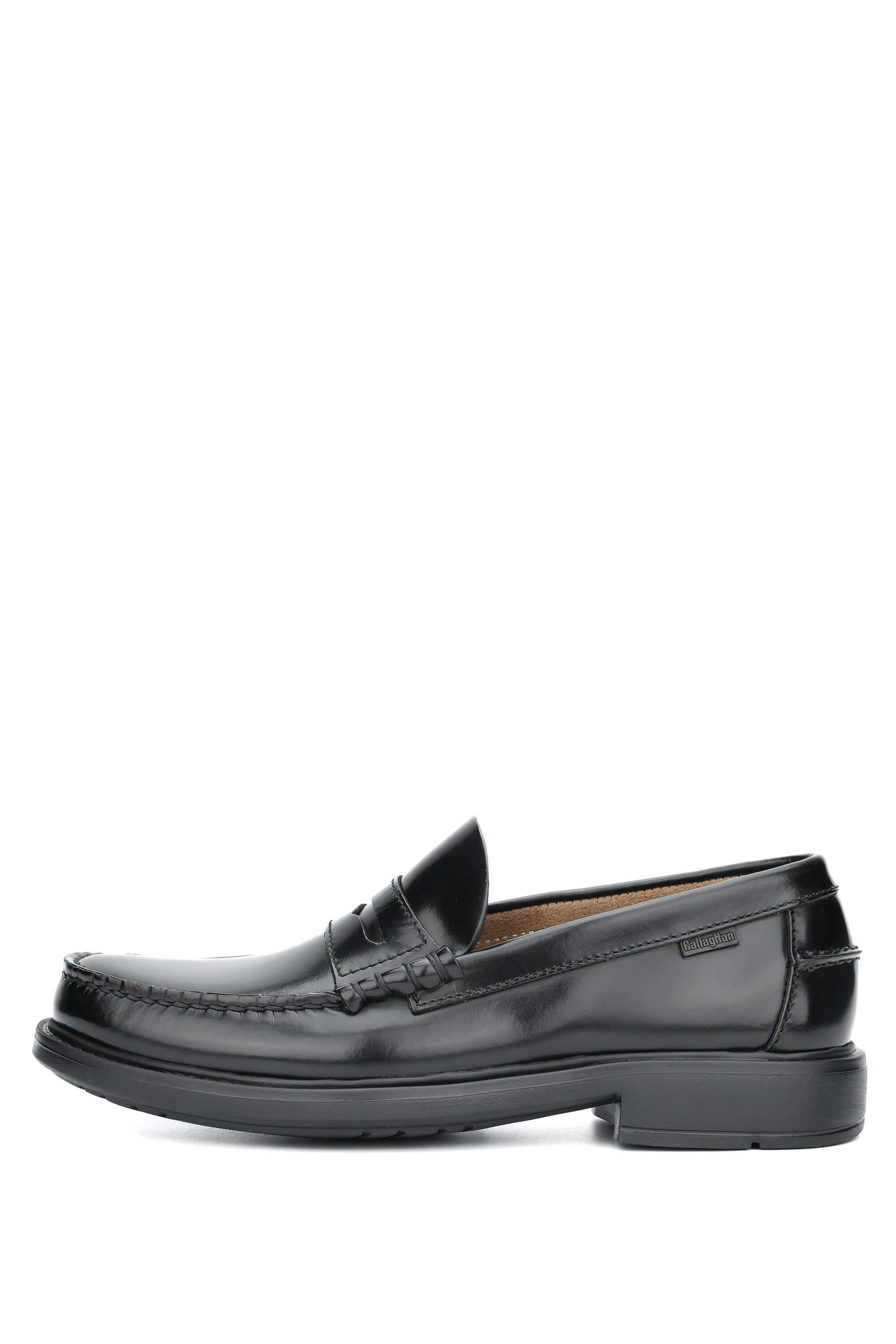 CALLAGHAN Erkek Hakiki Deri Siyah Açma Makosen Ayakkabı