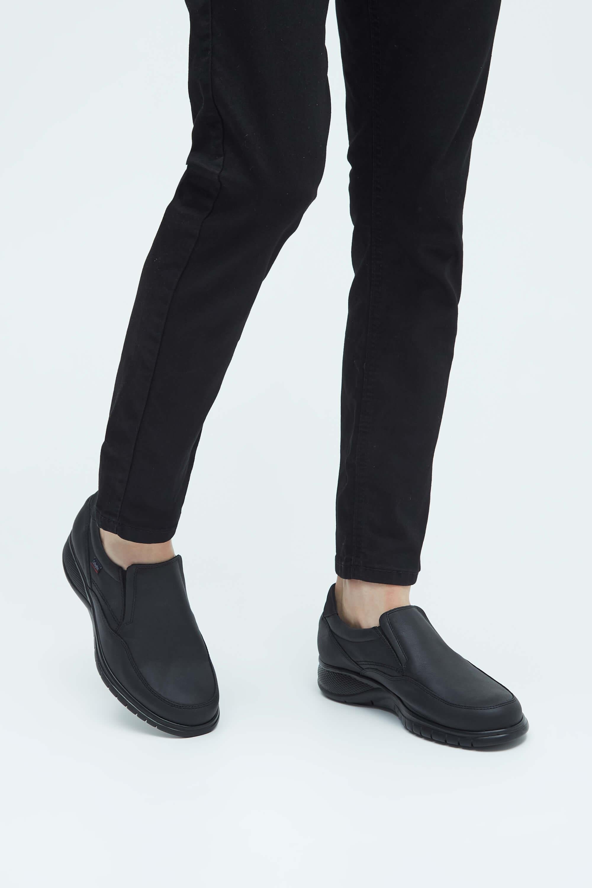 CALLAGHAN Erkek Hakiki Deri Siyah Casual Ayakkabı