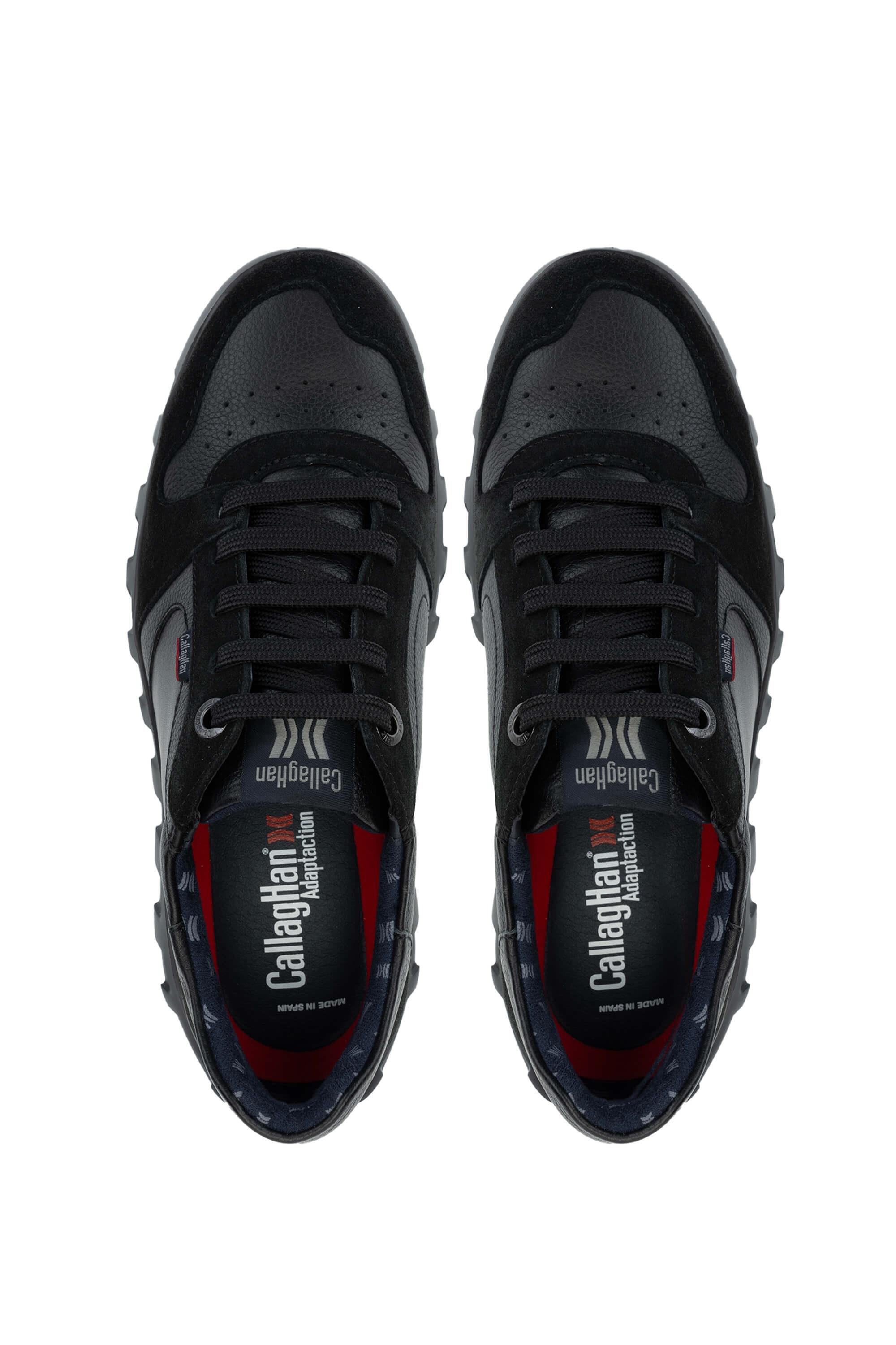 CALLAGHAN Erkek Hakiki Deri Siyah Sneakers & Spor Ayakkabı