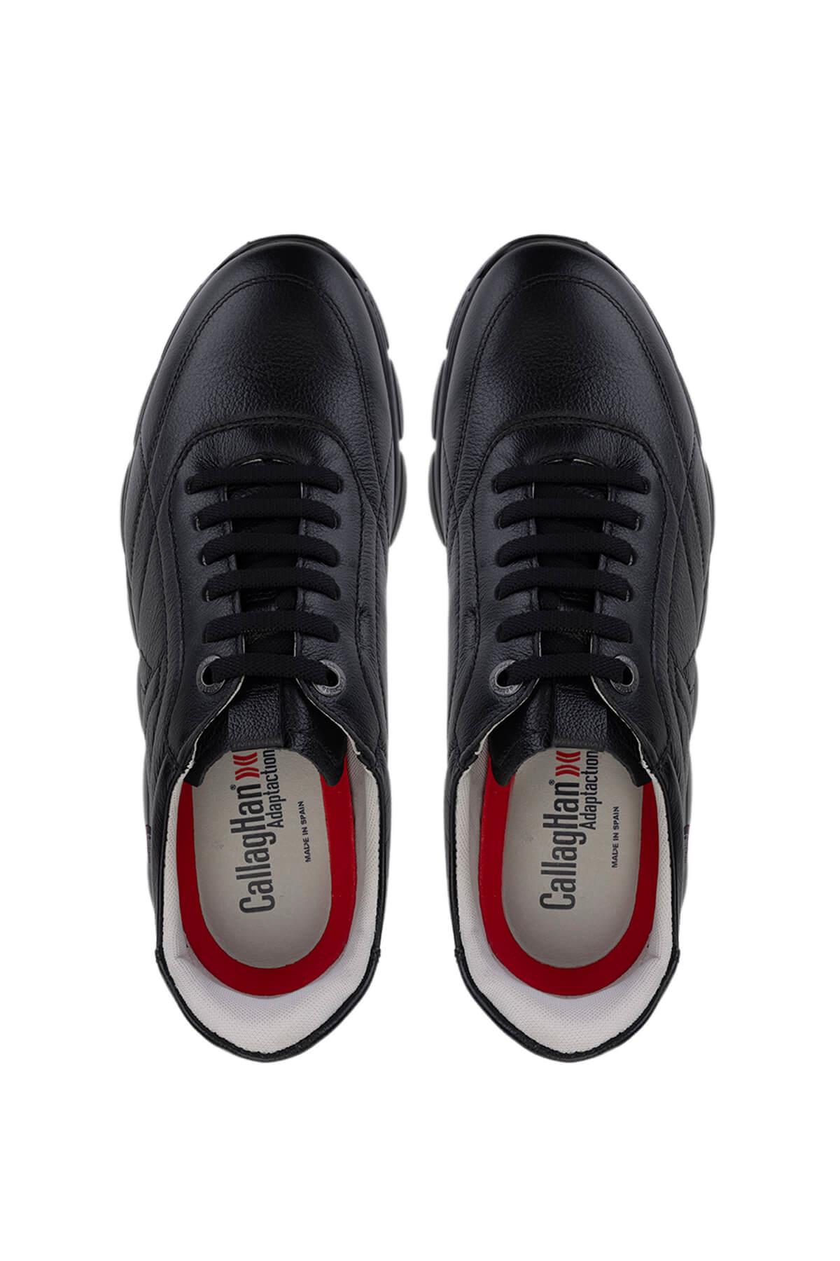 Callaghan Erkek Hakiki Deri Siyah Sneakers & Spor Ayakkabı