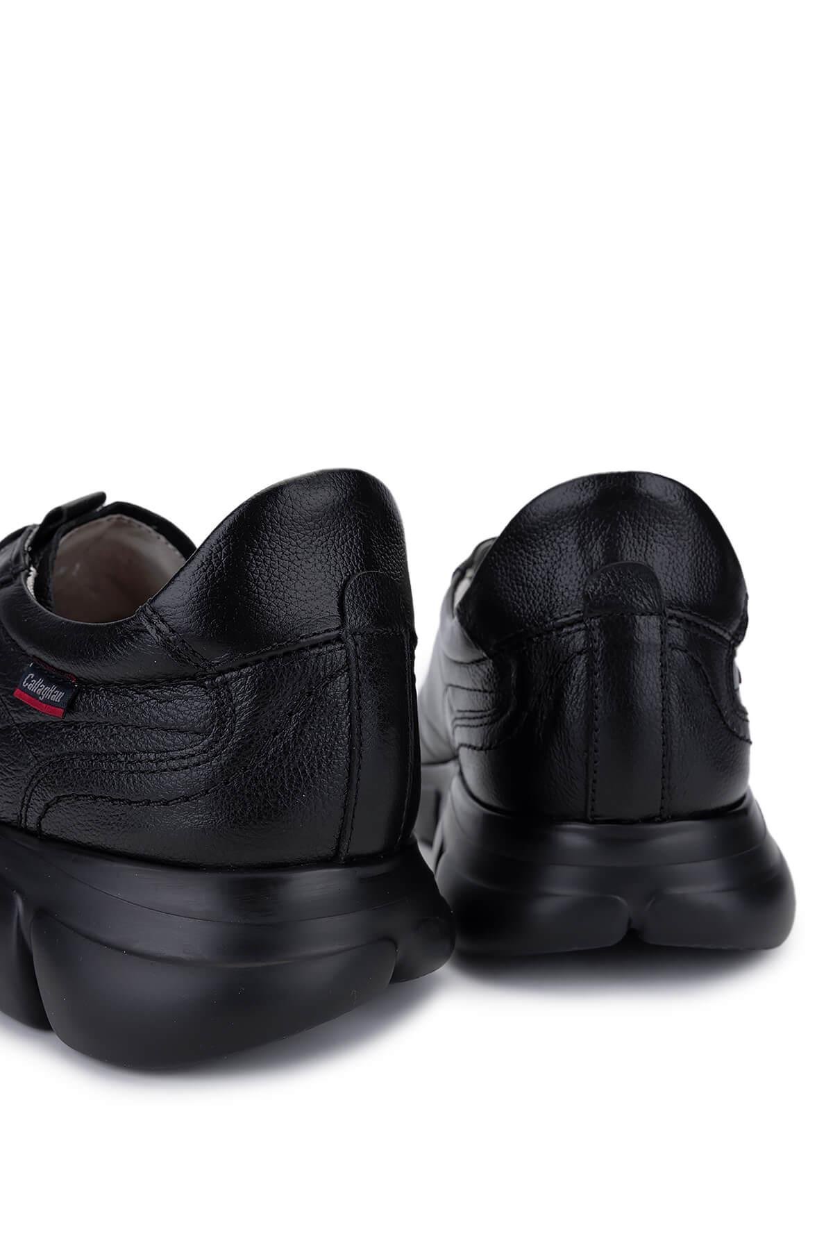Callaghan Erkek Hakiki Deri Siyah Sneakers & Spor Ayakkabı