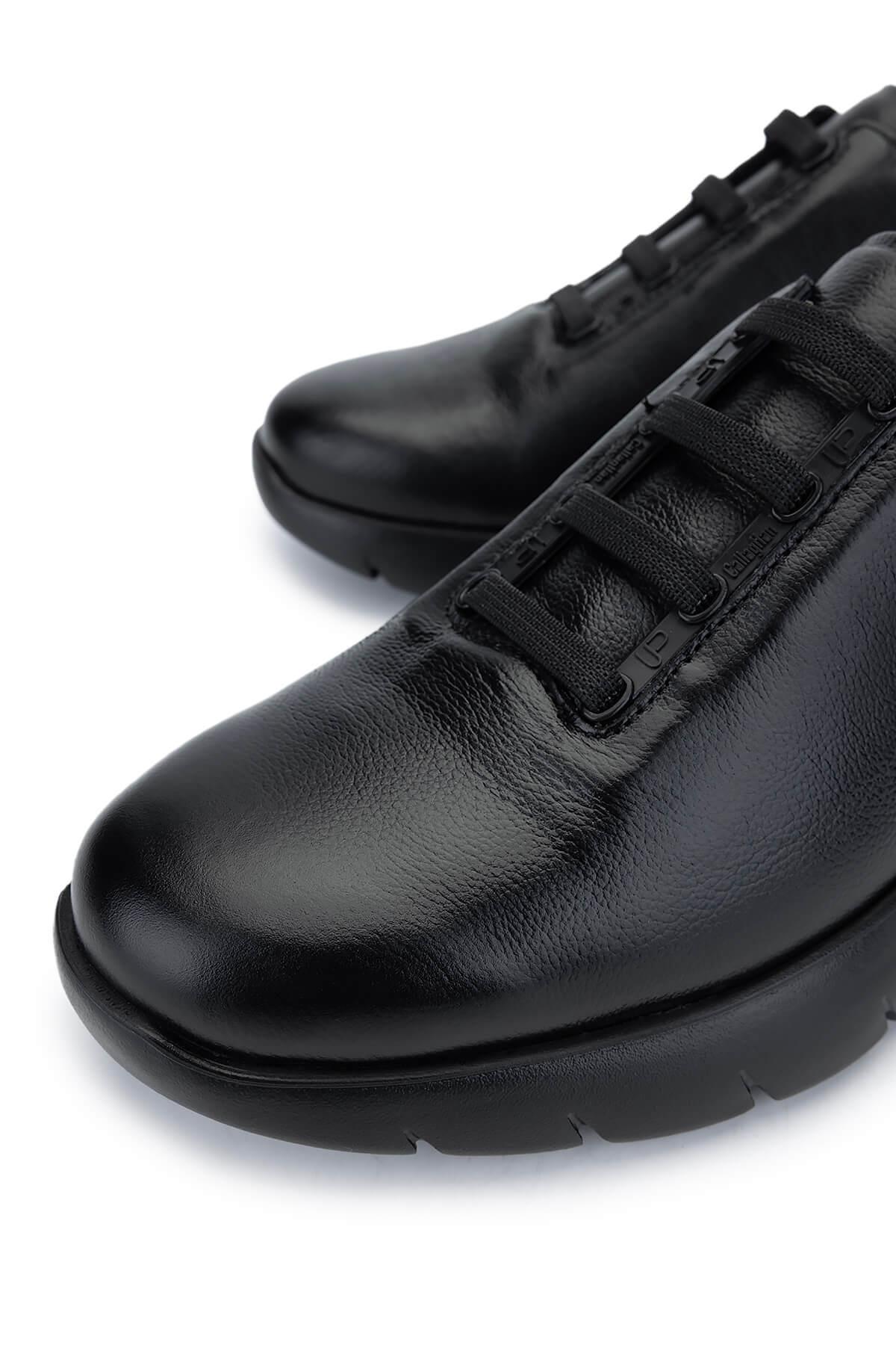 CALLAGHAN Erkek Hakiki Deri Siyah/Gri Sneakers & Spor Ayakkabı