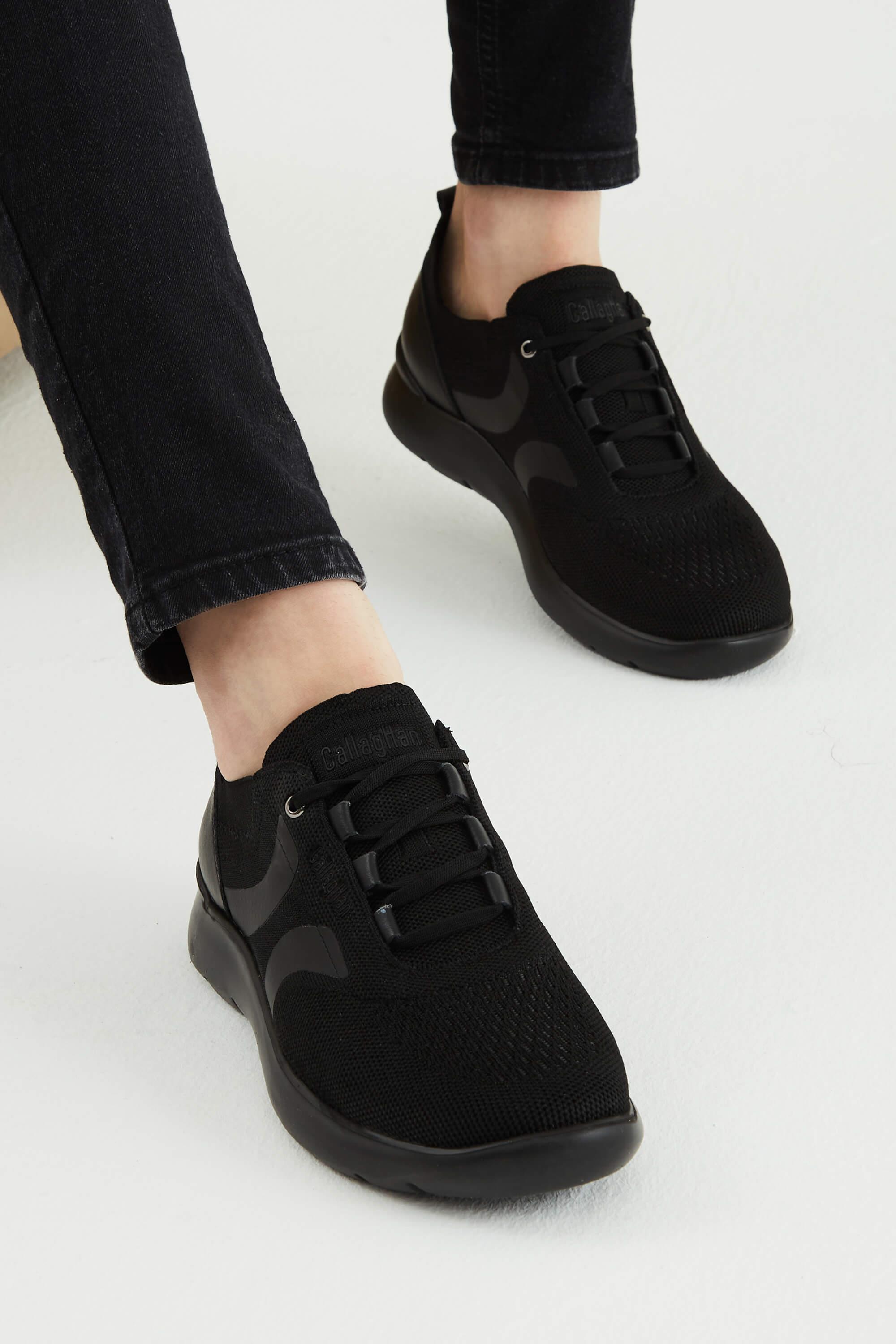 CALLAGHAN Erkek Tekstil Deri Siyah Sneakers & Spor Ayakkabı