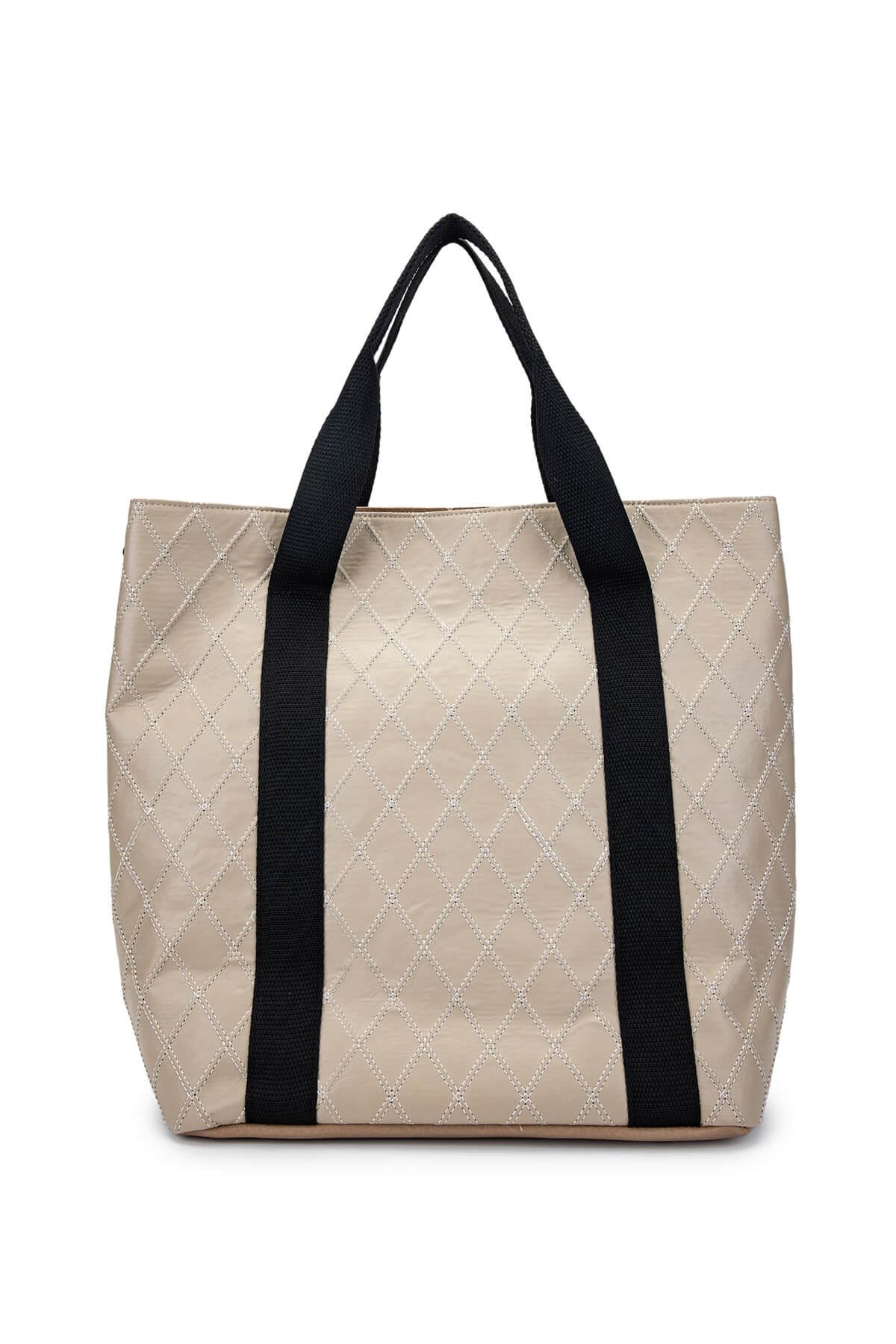 DOLCE Kadın Vegan Bej Kap Omuz Çanta