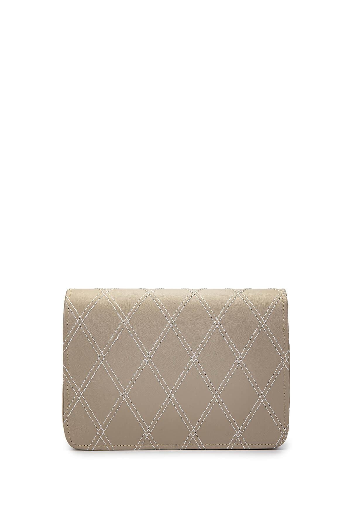 DOLCE Kadın Vegan Bej Kap Postacı Çanta