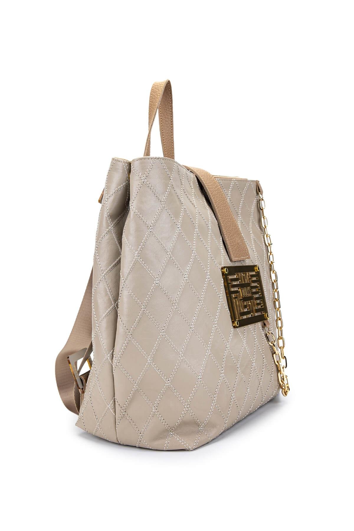 DOLCE Kadın Vegan Bej Kap Sırt Çantası