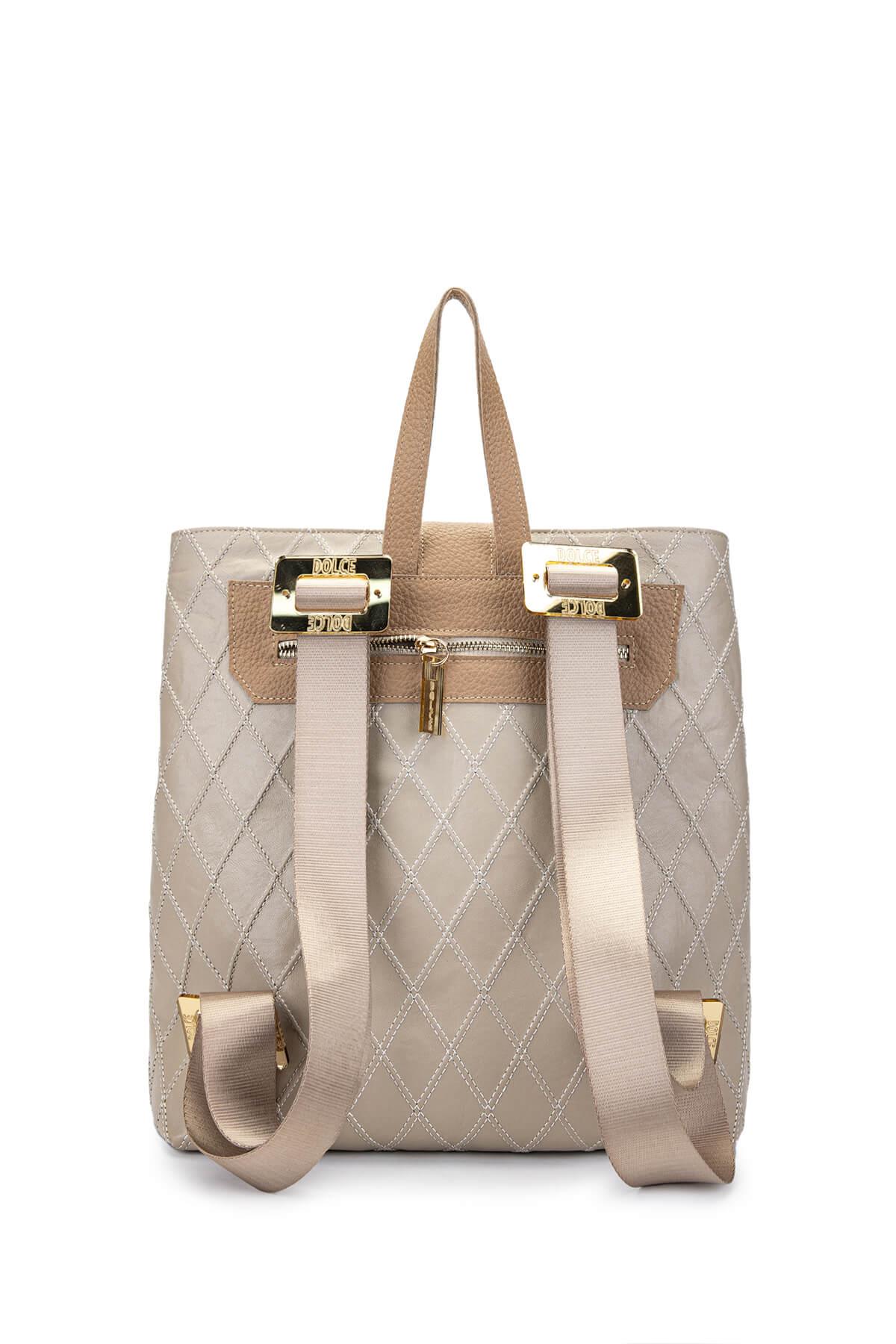 DOLCE Kadın Vegan Bej Kap Sırt Çantası