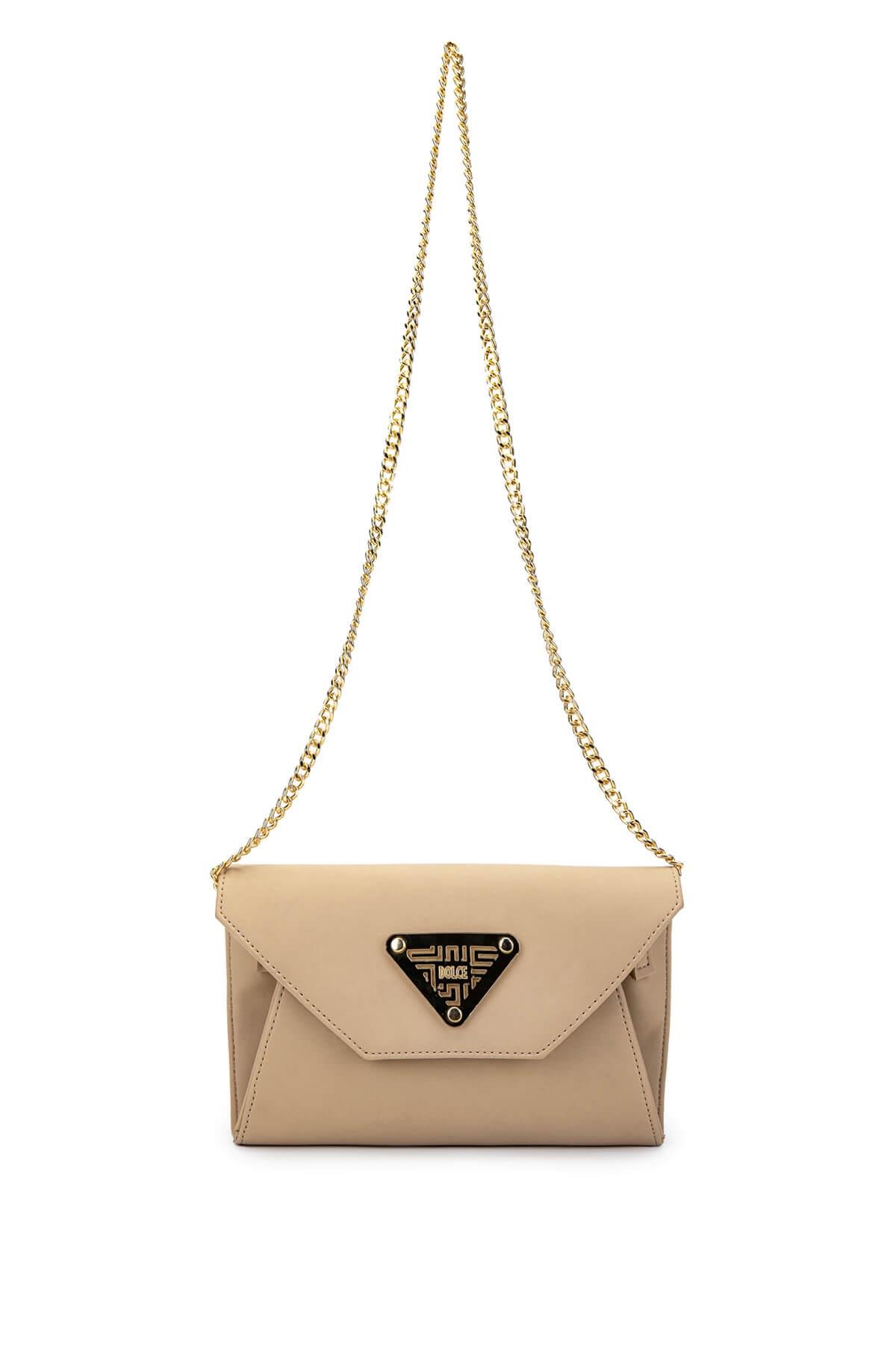 DOLCE Kadın Vegan Bej Postacı Çanta