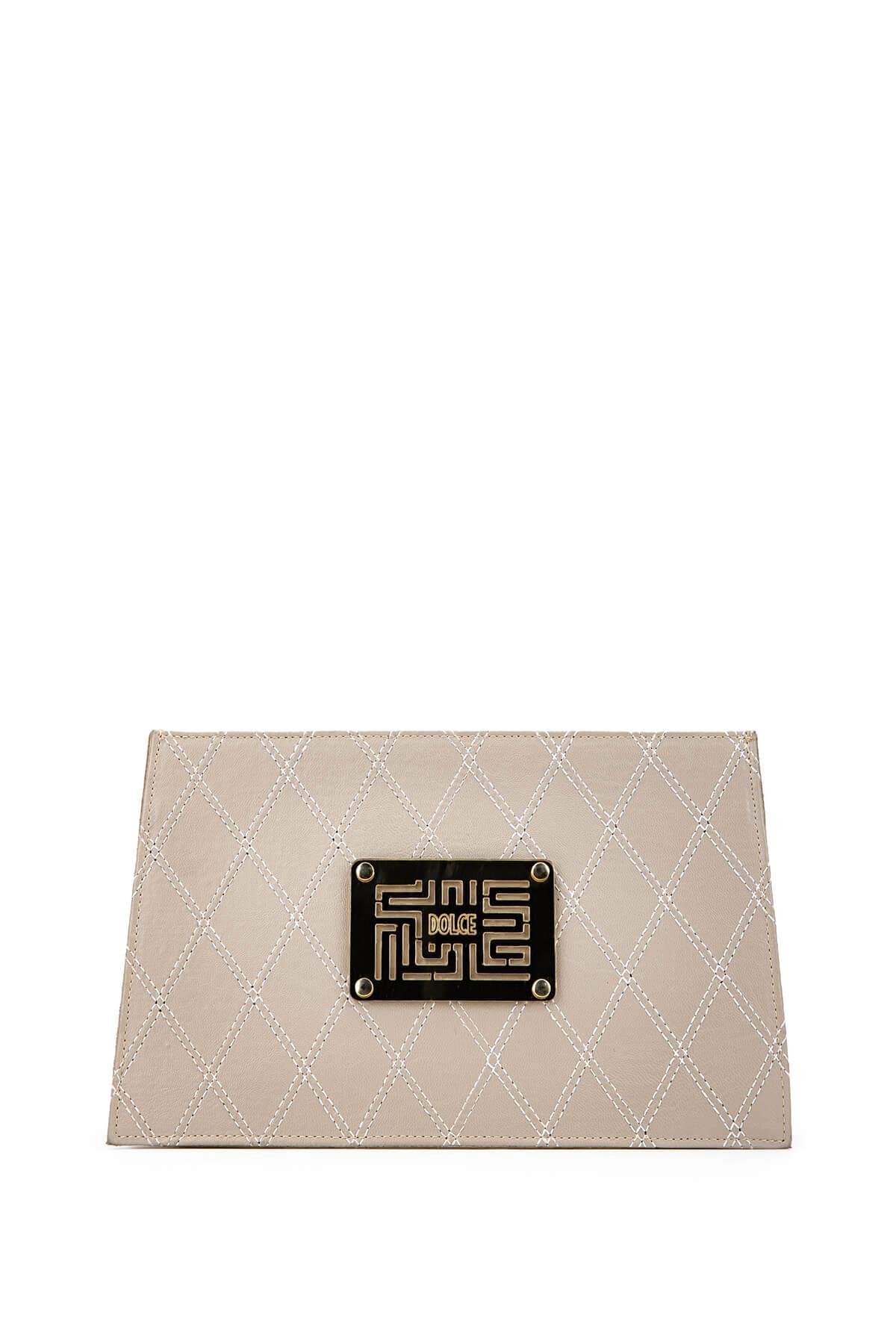 DOLCE Kadın Vegan Bej Postacı Çanta