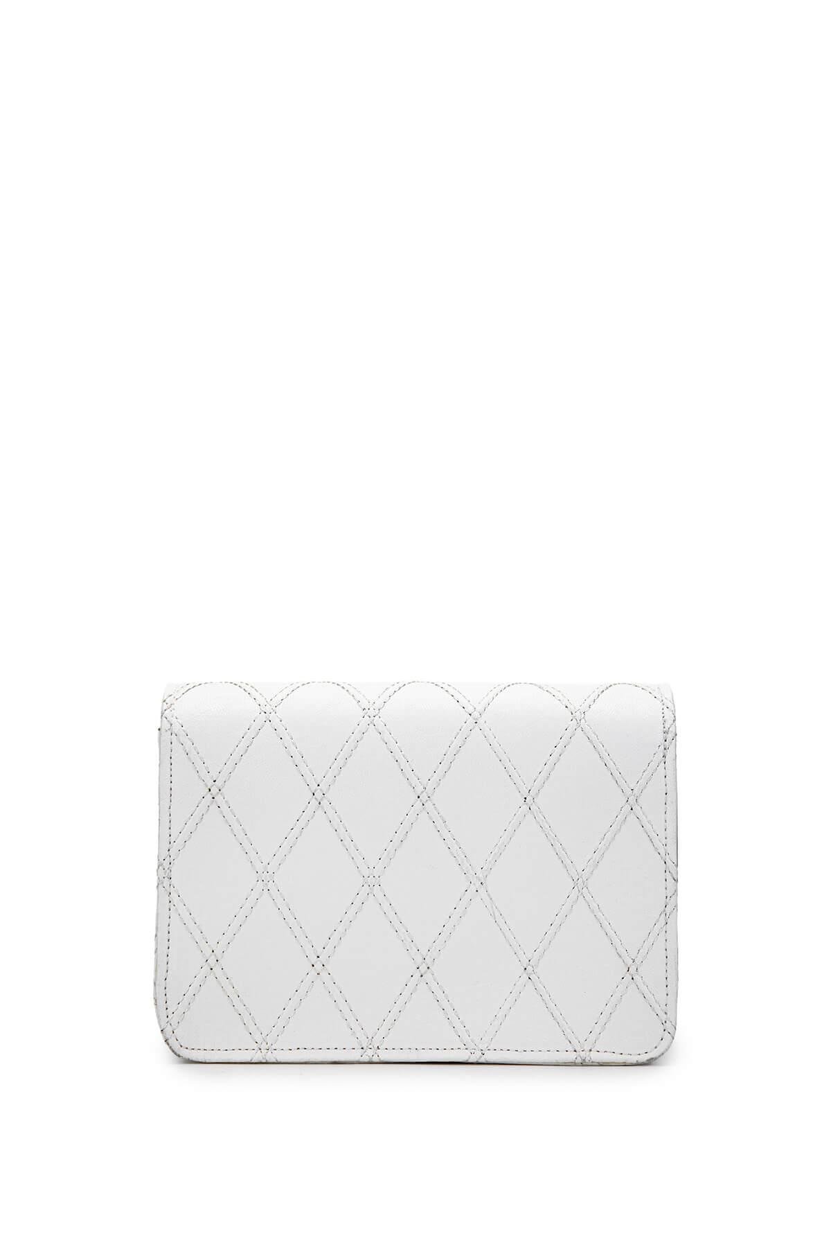 DOLCE Kadın Vegan Beyaz Kap Postacı Çanta