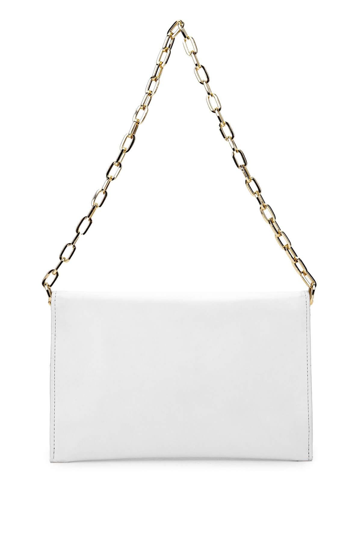 DOLCE Kadın Vegan Beyaz Postacı Çanta