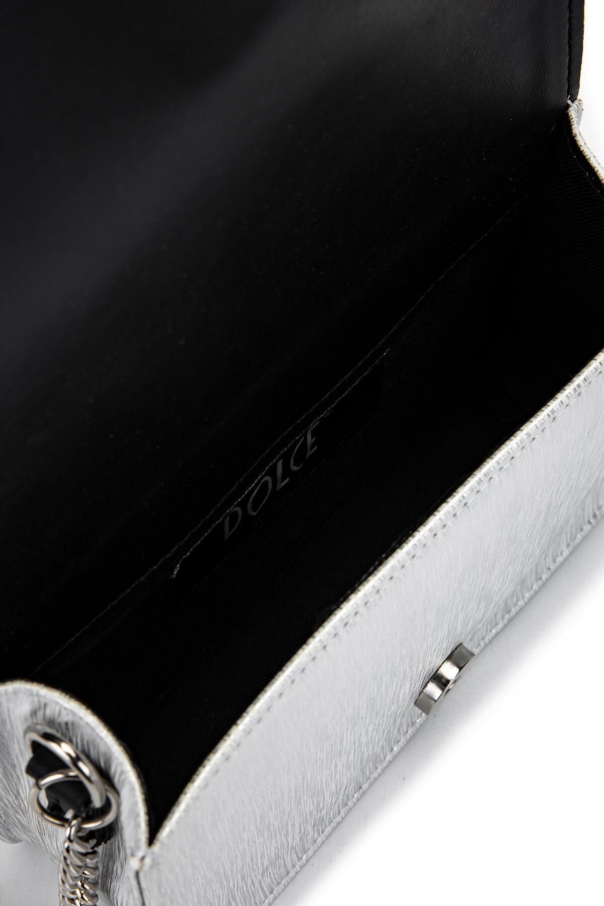 DOLCE Kadın Vegan Gri Postacı Çanta