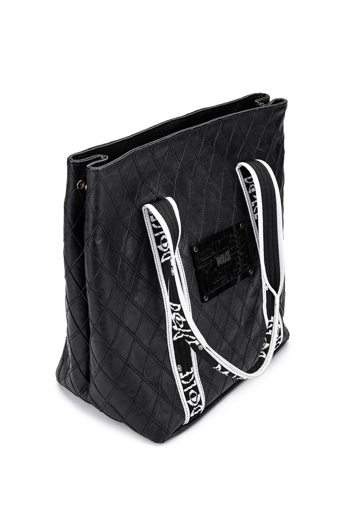 DOLCE Kadın Vegan Siyah Kap Omuz Çanta