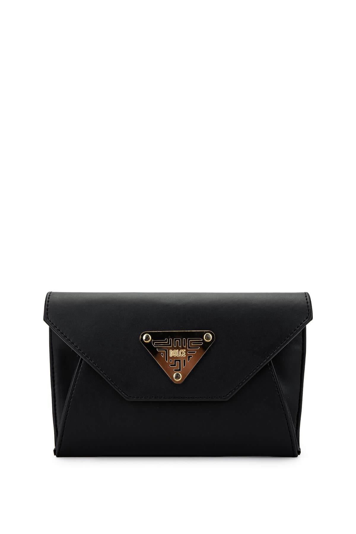 DOLCE Kadın Vegan Siyah Postacı Çanta