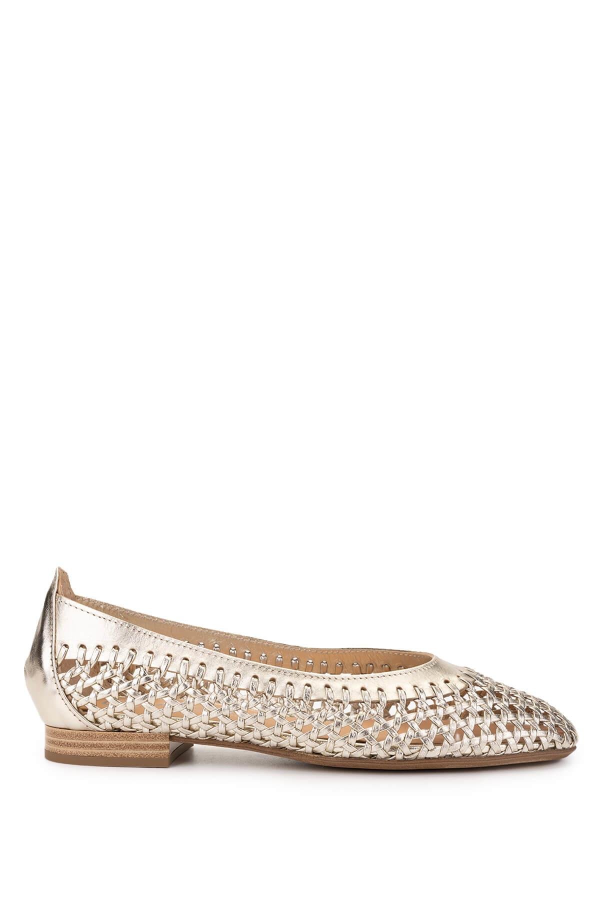 DONNA CAROLINA Kadın Hakiki Deri Dore Babet Ayakkabı