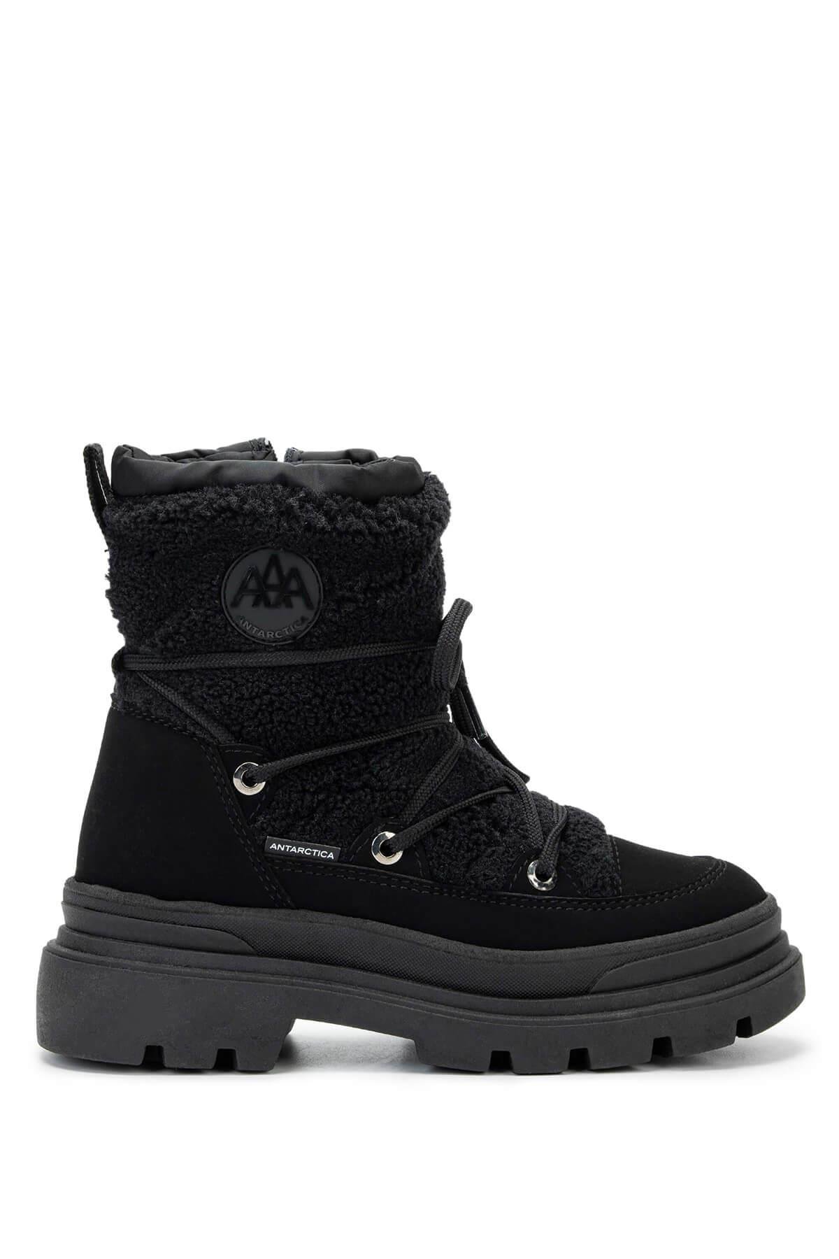 Effetre Kadın DERI/KURK Siyah Kar Botu