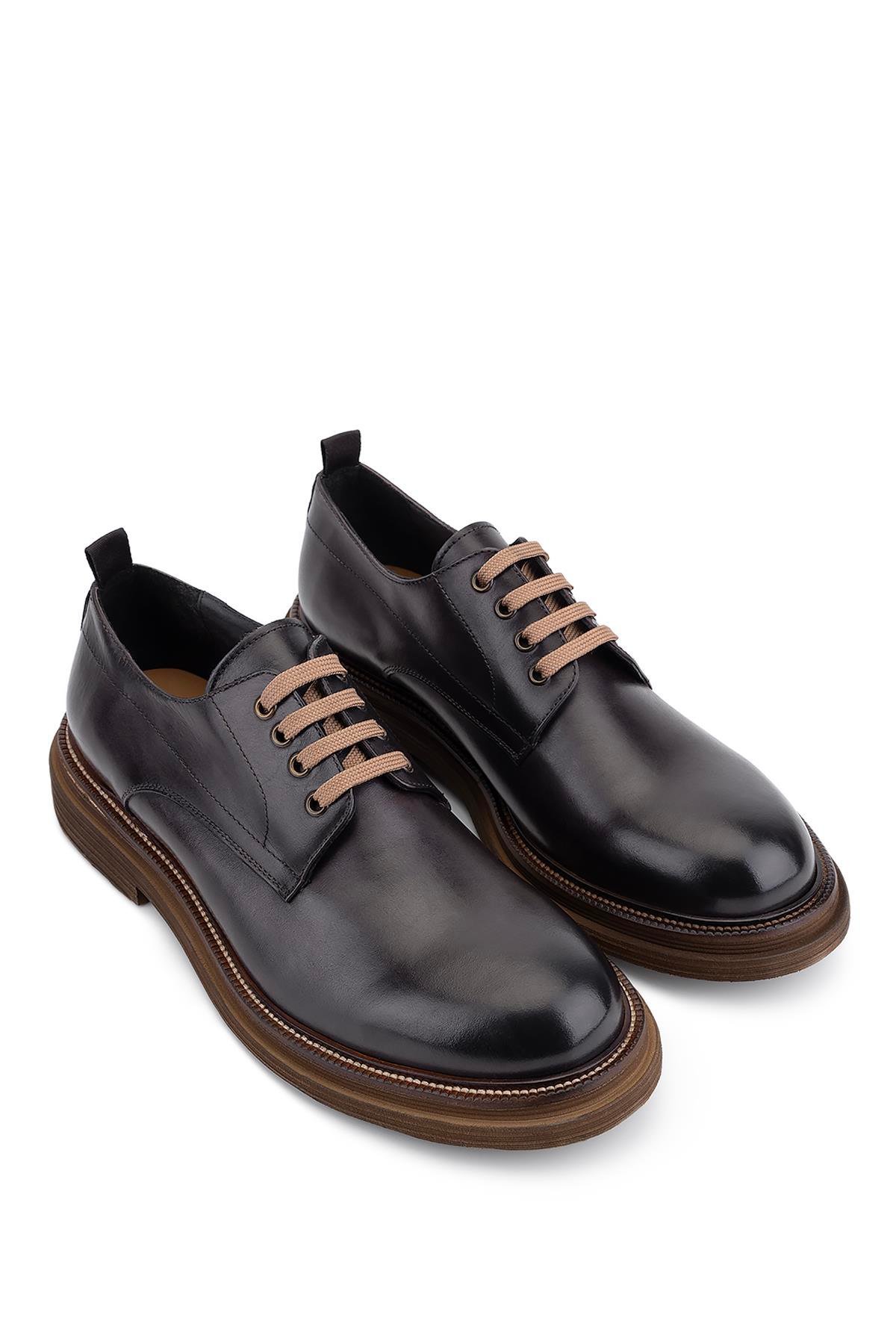 Exton Erkek Hakiki Deri Kahverengi Casual Ayakkabı