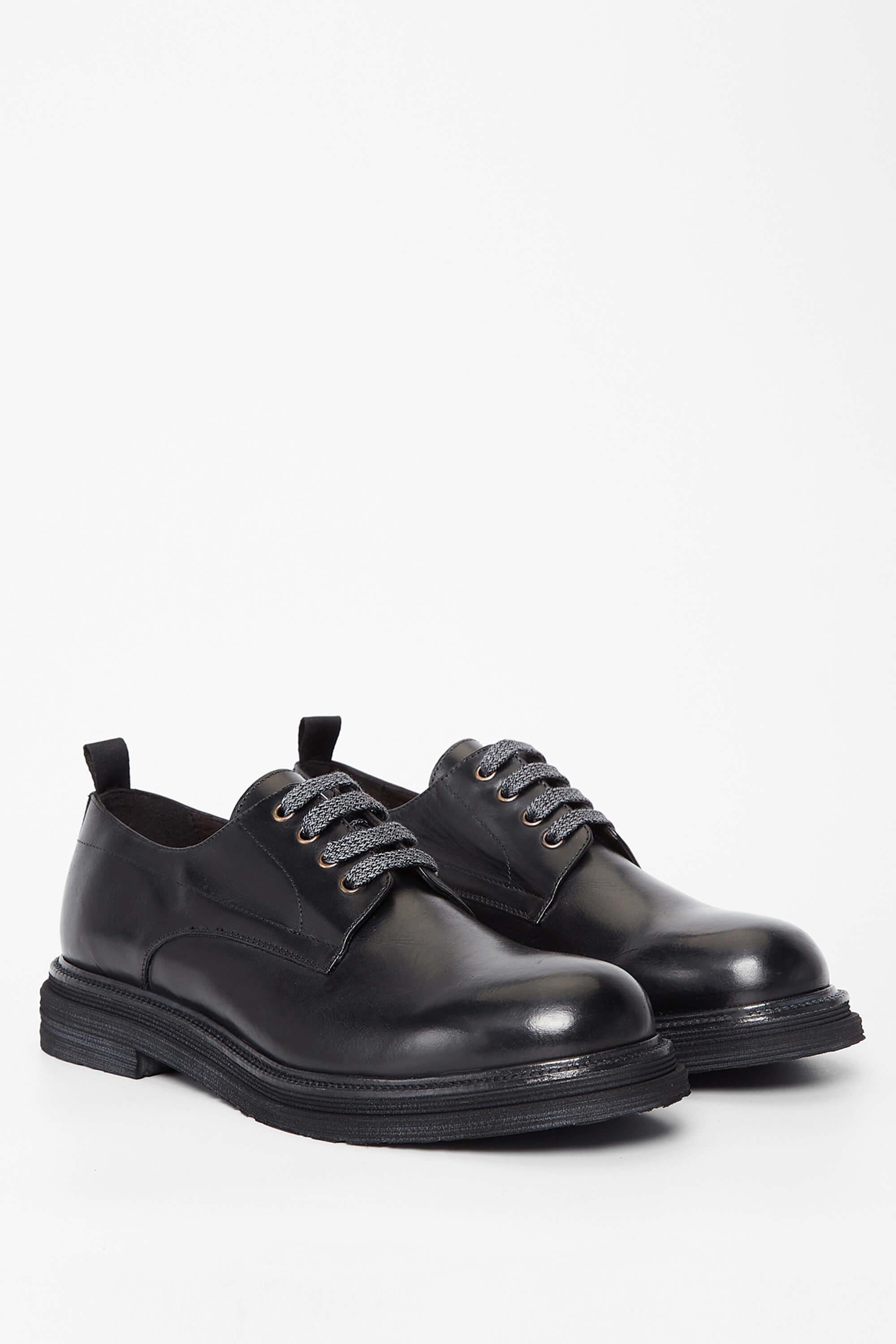 Exton Erkek Hakiki Deri Siyah Casual Ayakkabı